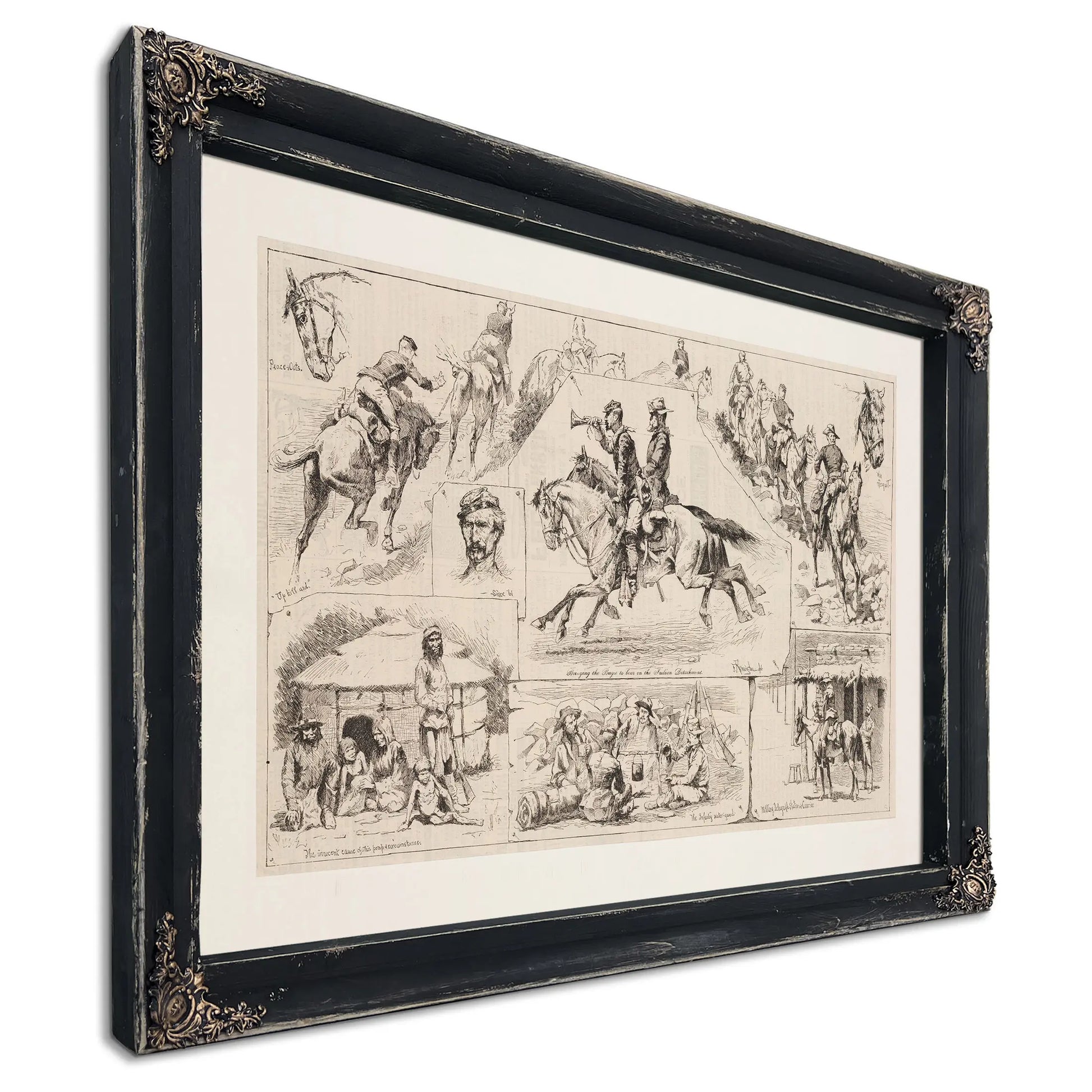 Training United States Troops In Indian Warfare by Frederic Remington