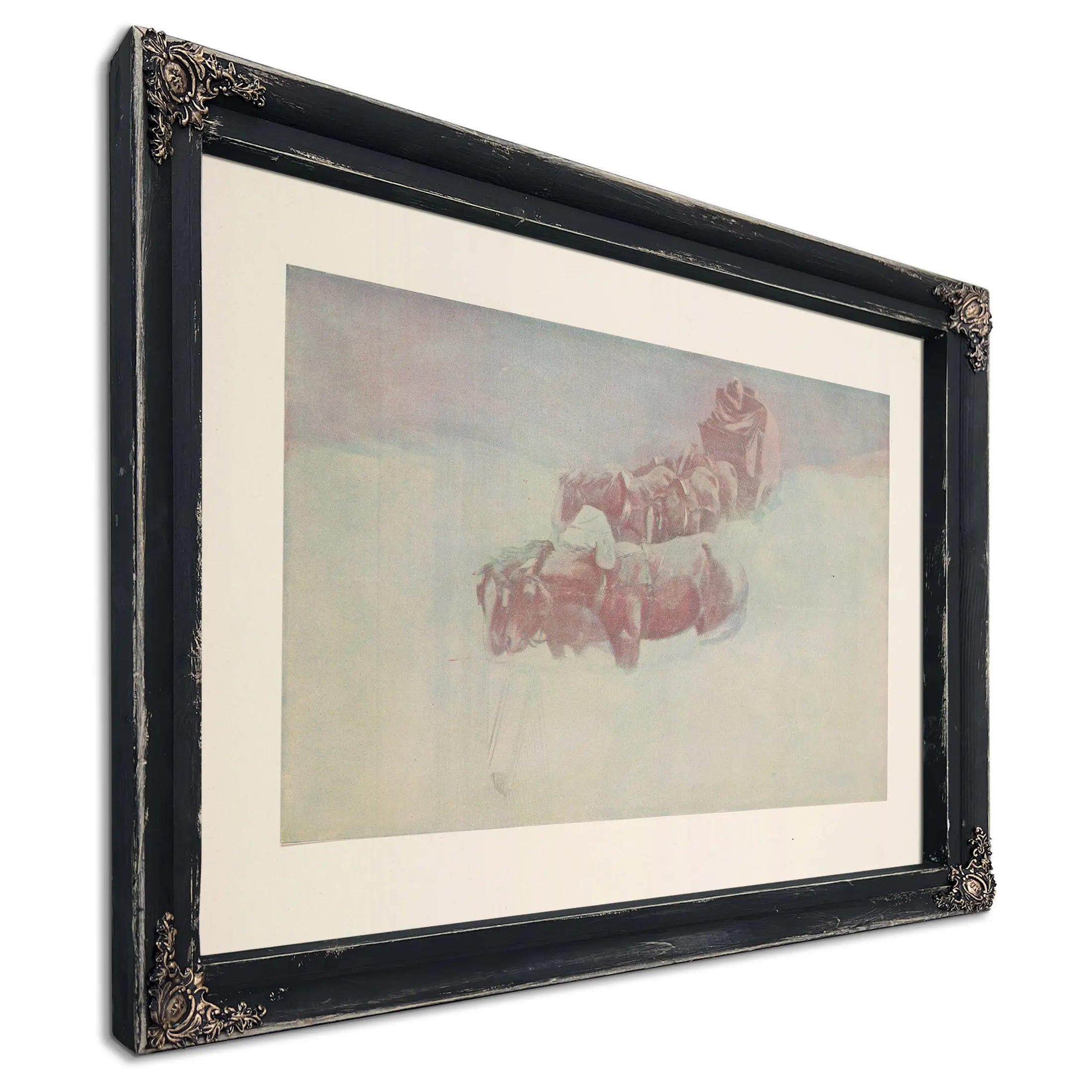 A Snow Bound Christmas On The Overland Coach by Frederic Remington