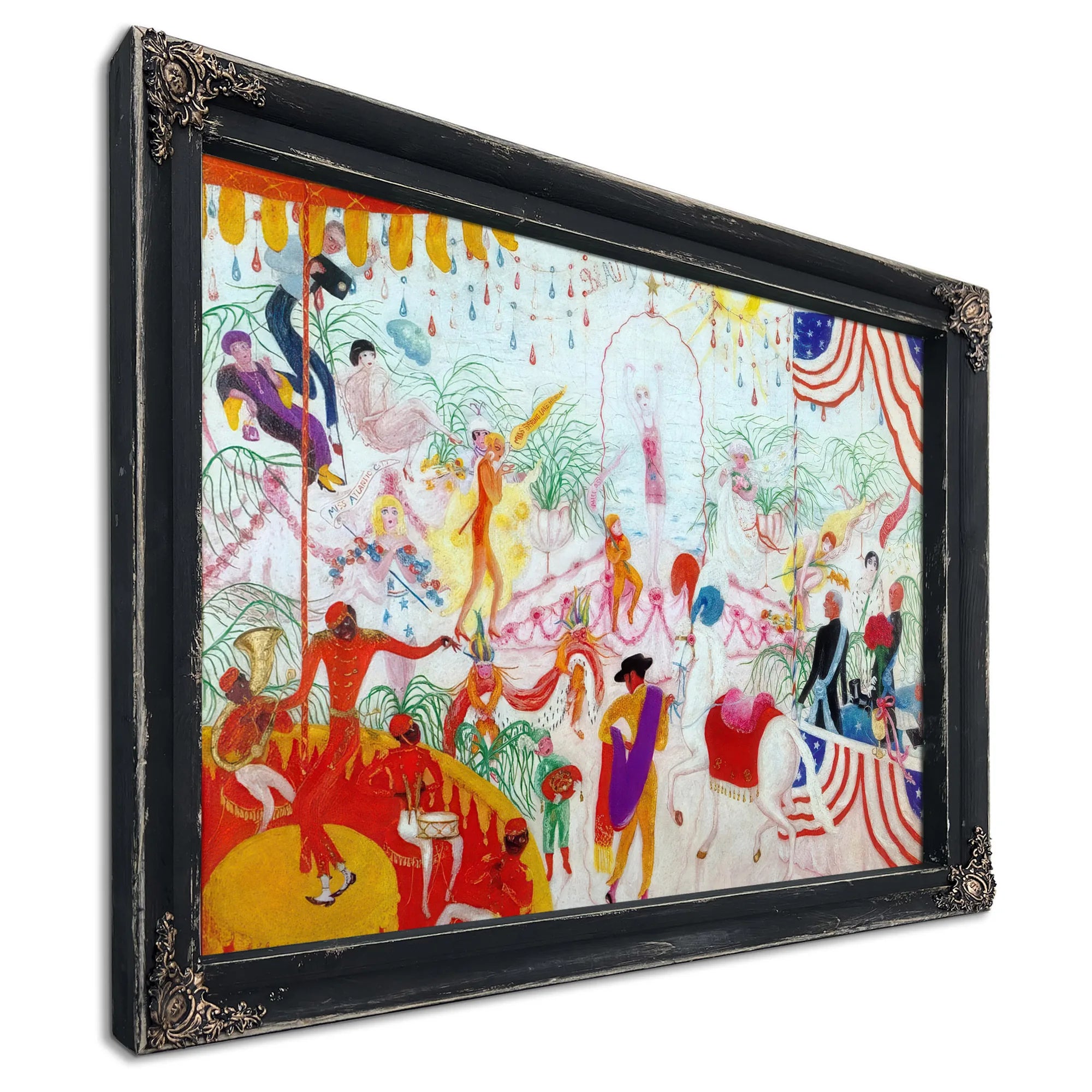 Beauty Contest To The Memory Of Pt Barnum By Florine Stettheimer Fine Art Print