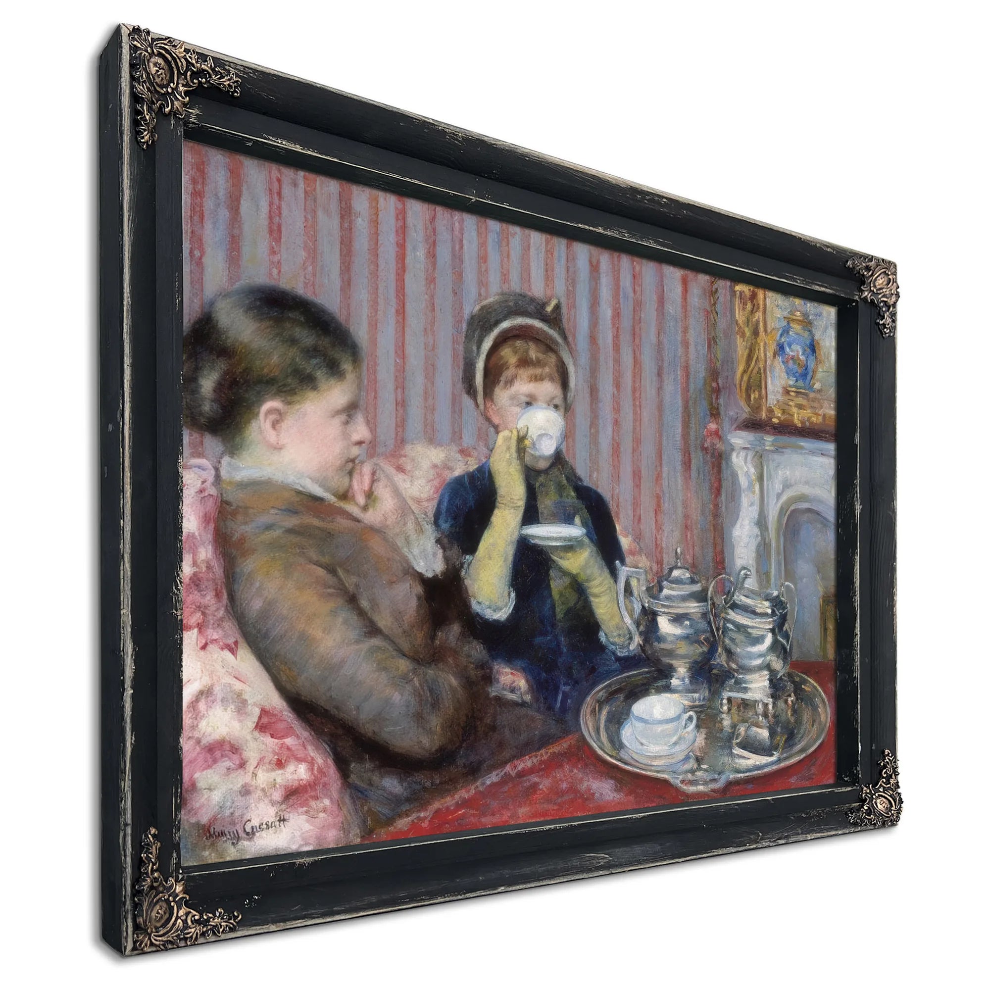 The Tea By Mary Cassatt Fine Art Print