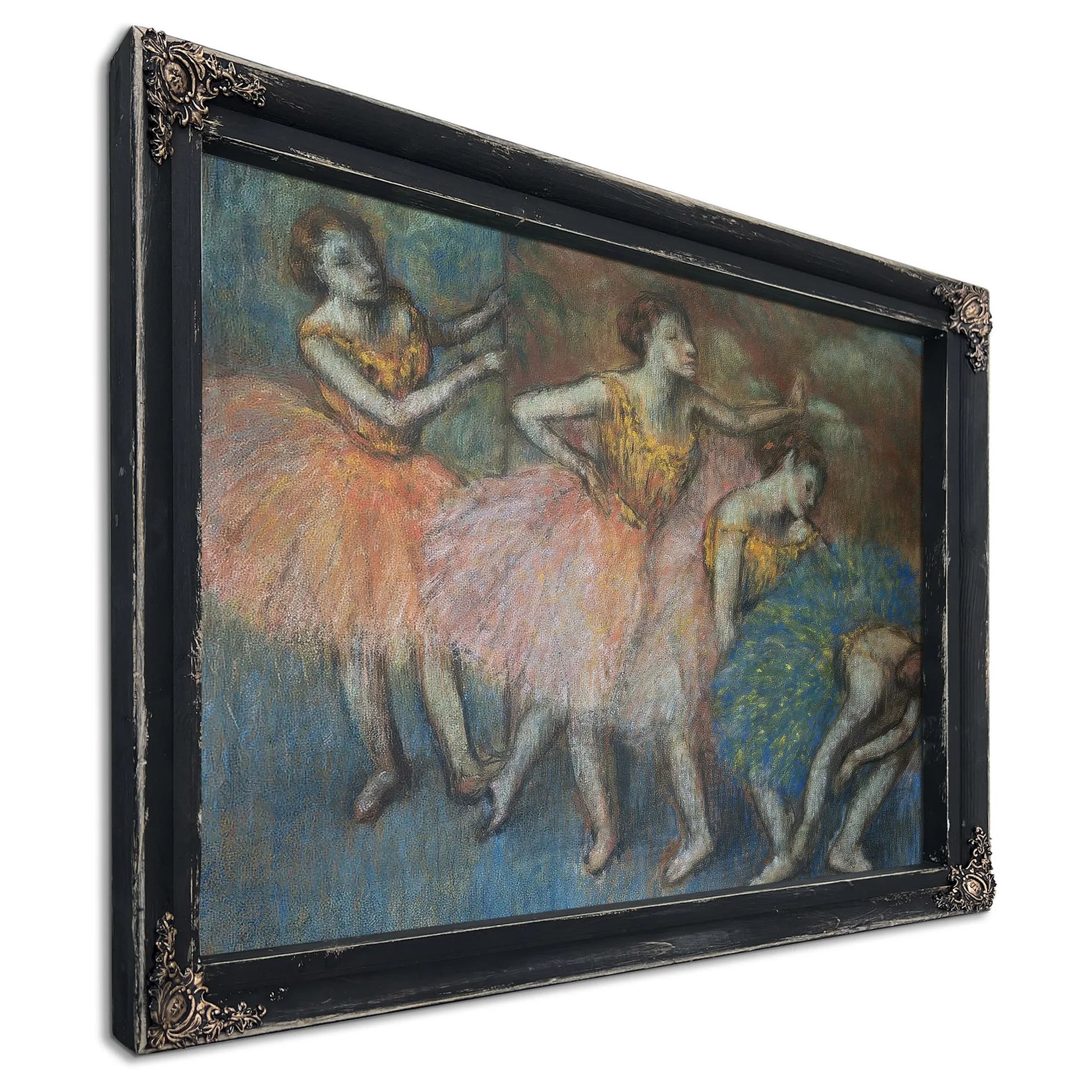 Green And Yellow Dancers By Edgar Degas Fine Art Print