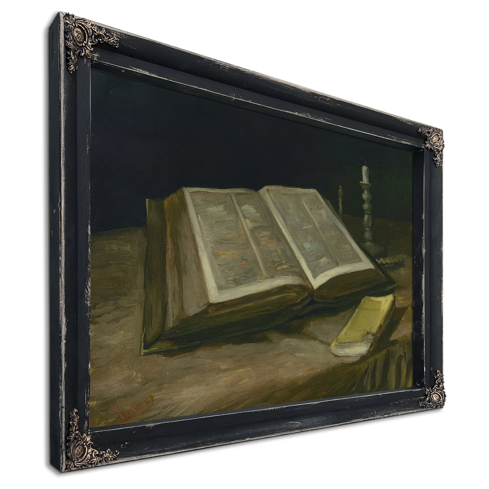Still Life With Bible By Vincent Van Gogh Fine Art Print