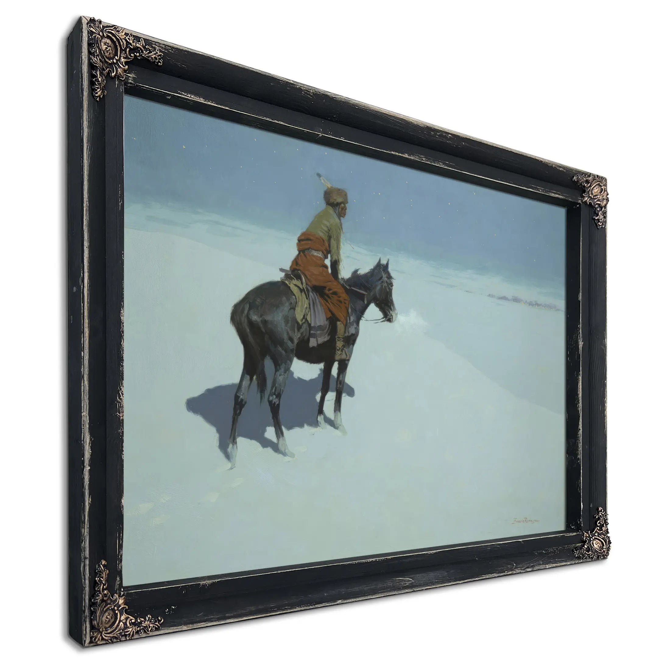 Frederic Remington The Scout Friends Or Foes  by Frederic Remington