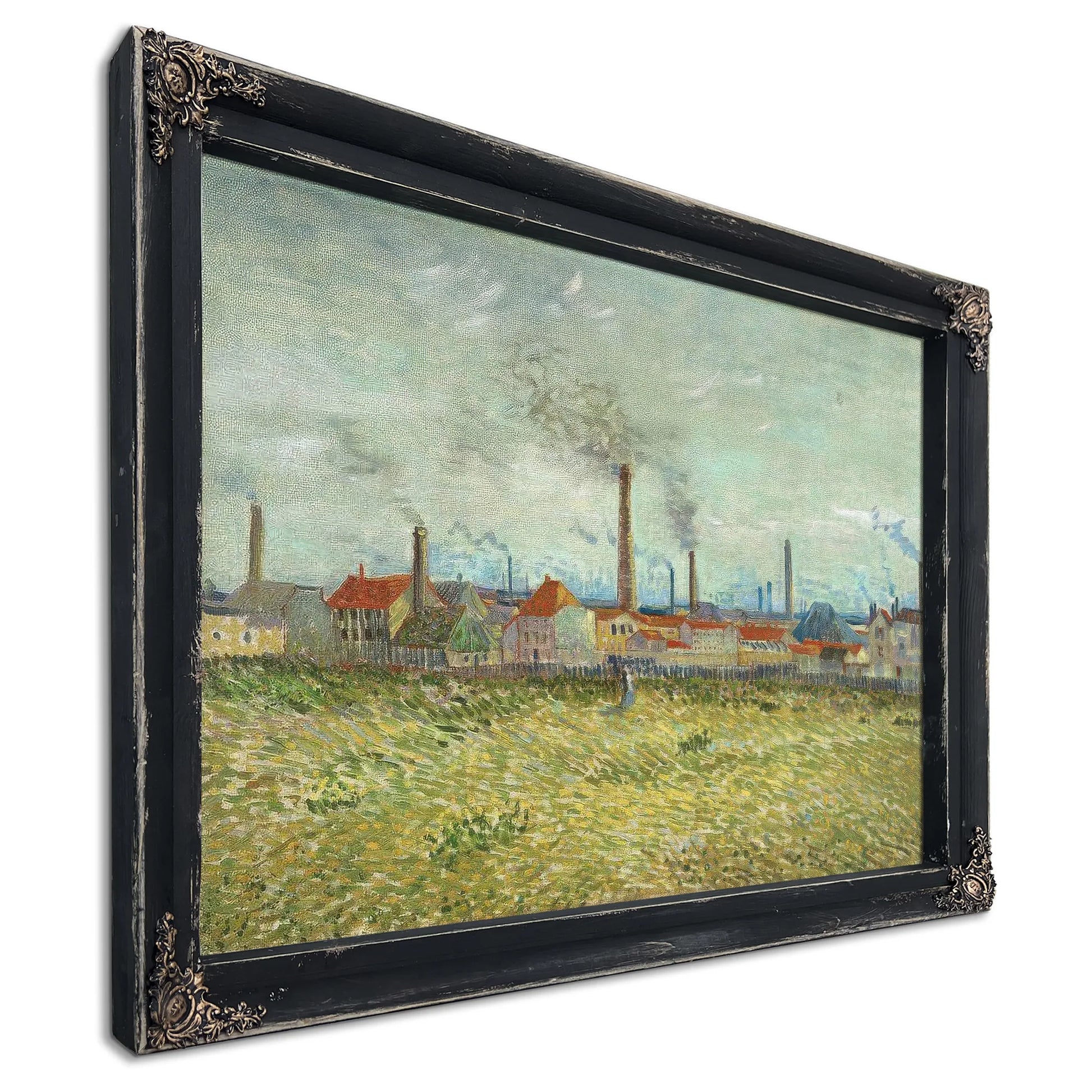 Factories At Clichy By Vincent Van Gogh Fine Art Print