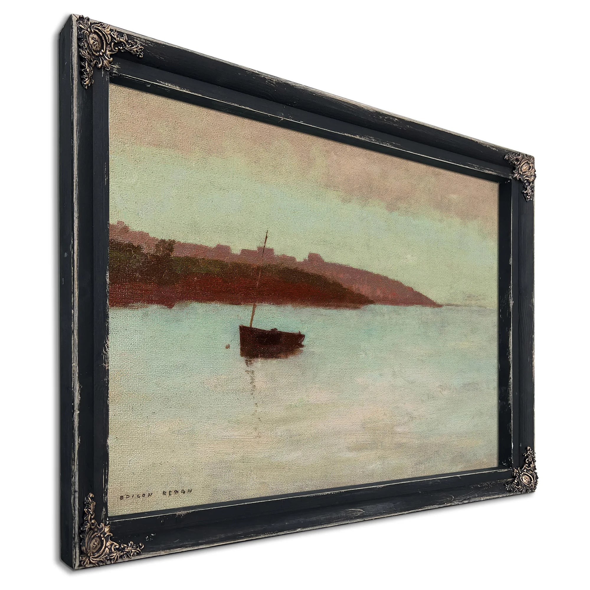Fishing Boat By Odilon Redon Fine Art Print