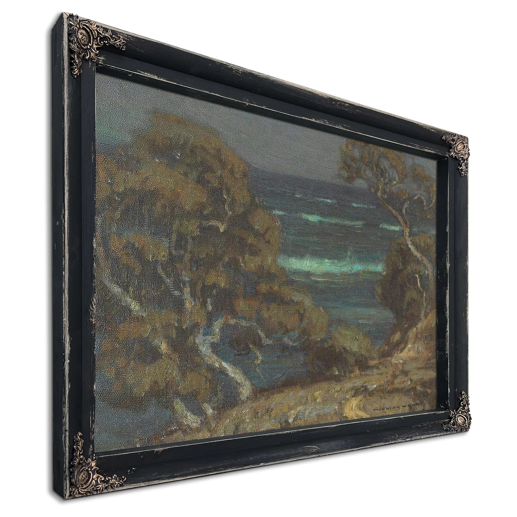A Coastal Path Among Cypress Trees By William Wendt Fine Art Print