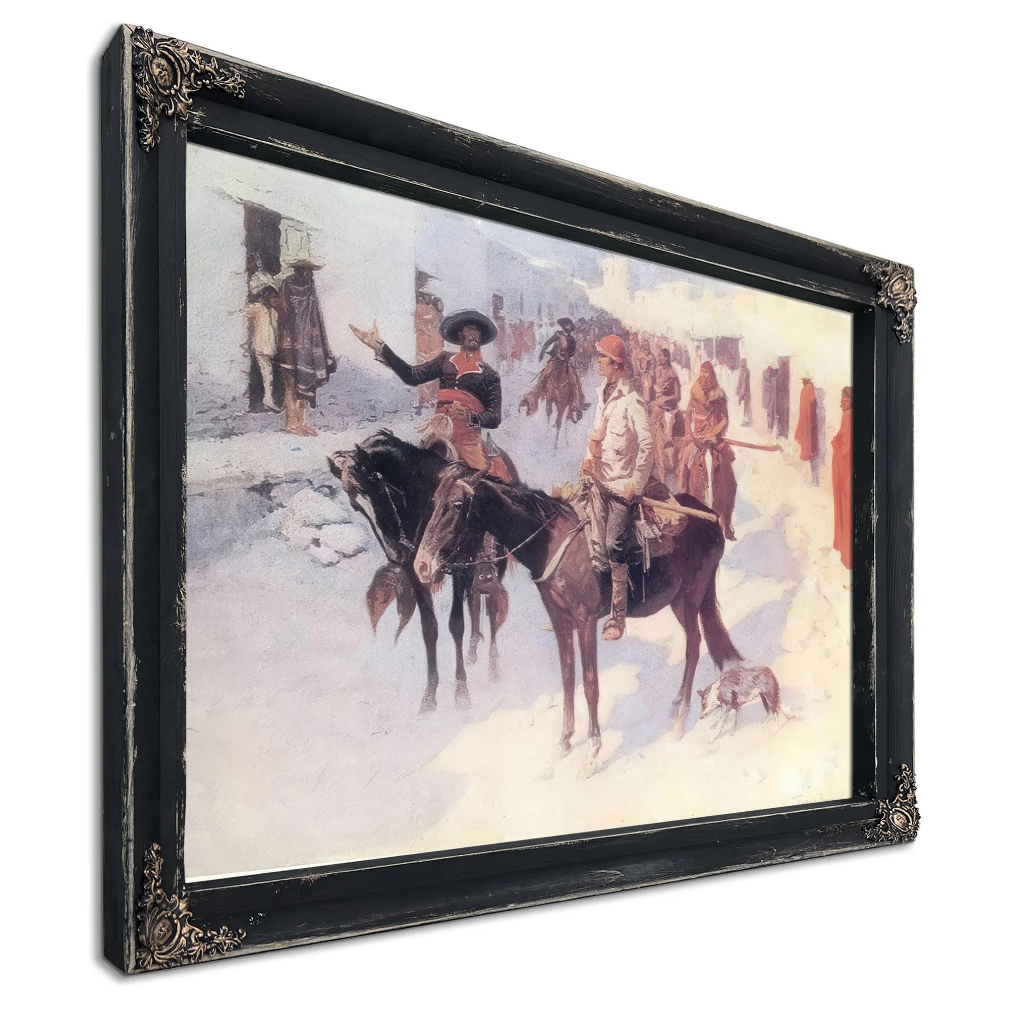 Zebulon Pike Entering Santa Fe By Frederic Remington Fine Art Print