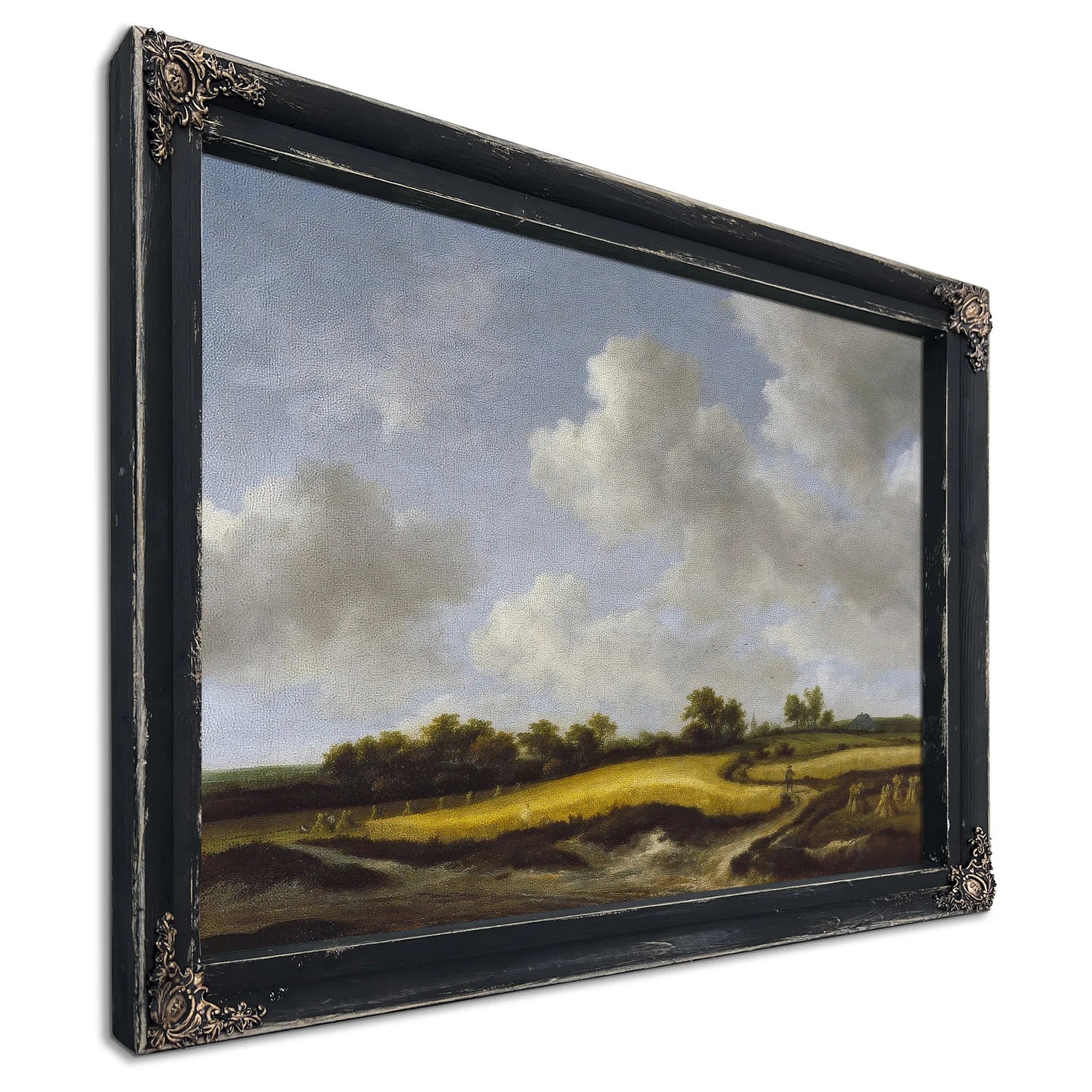 Landscape With A Wheatfield By Jacob Van Ruisdael Fine Art Print