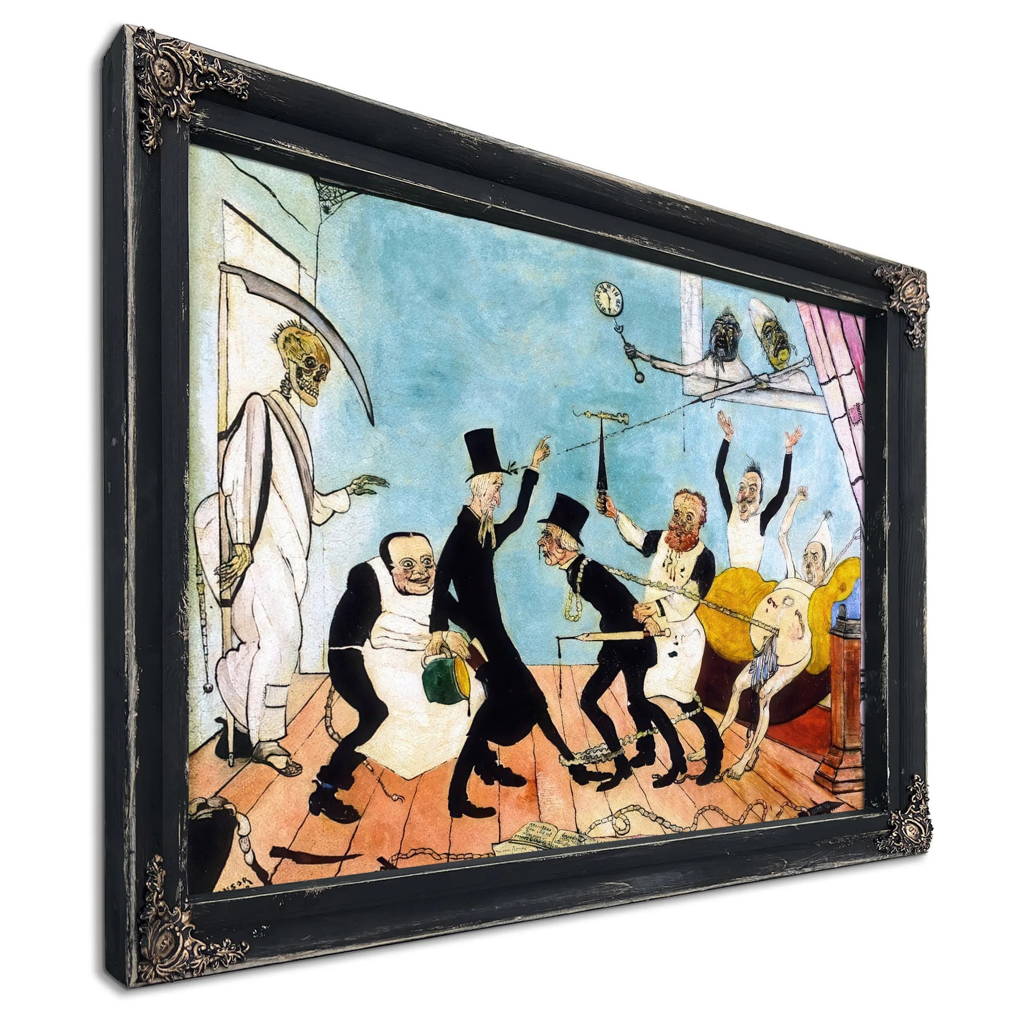 The Bad Doctors By James Ensor Fine Art Print