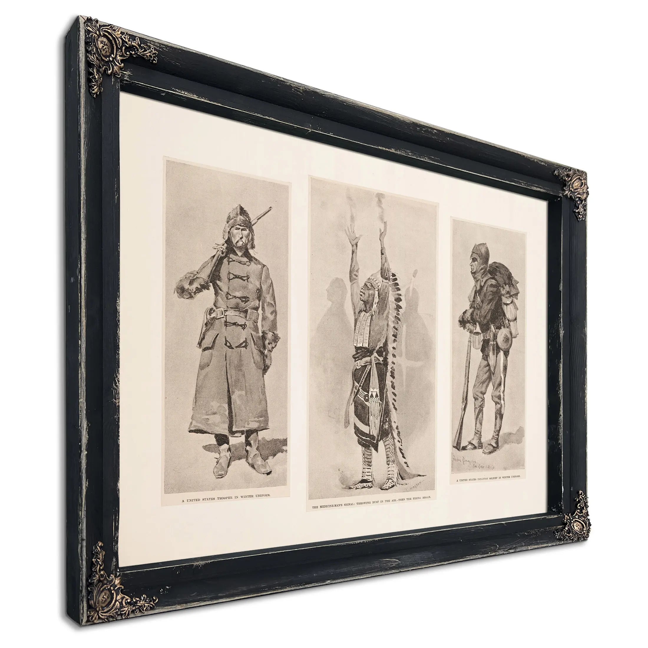 A United States Trooper The Medicine Mans Signal A United States Infantry Soldier by Frederic Remington