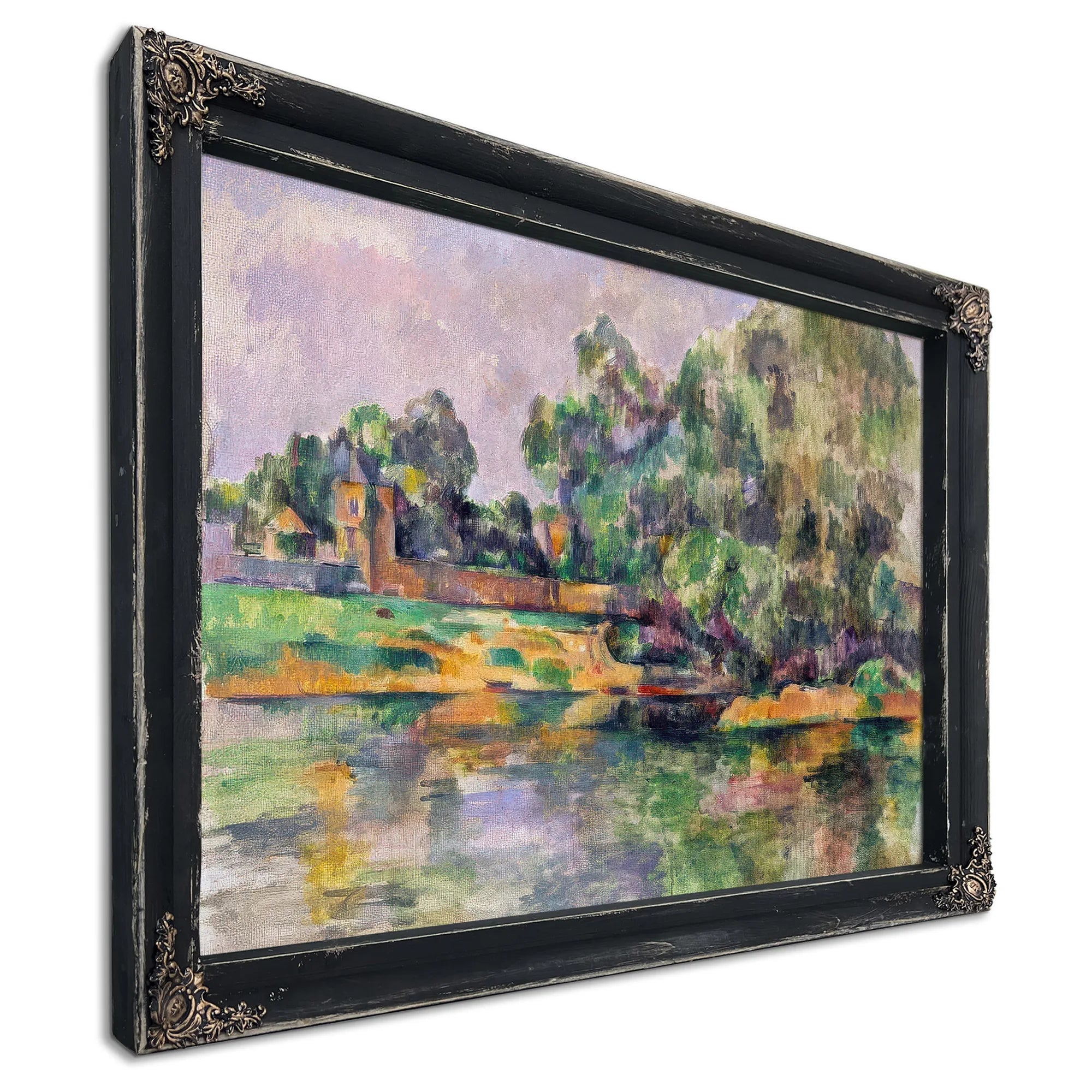 Riverbank By Paul Cezanne Fine Art Print