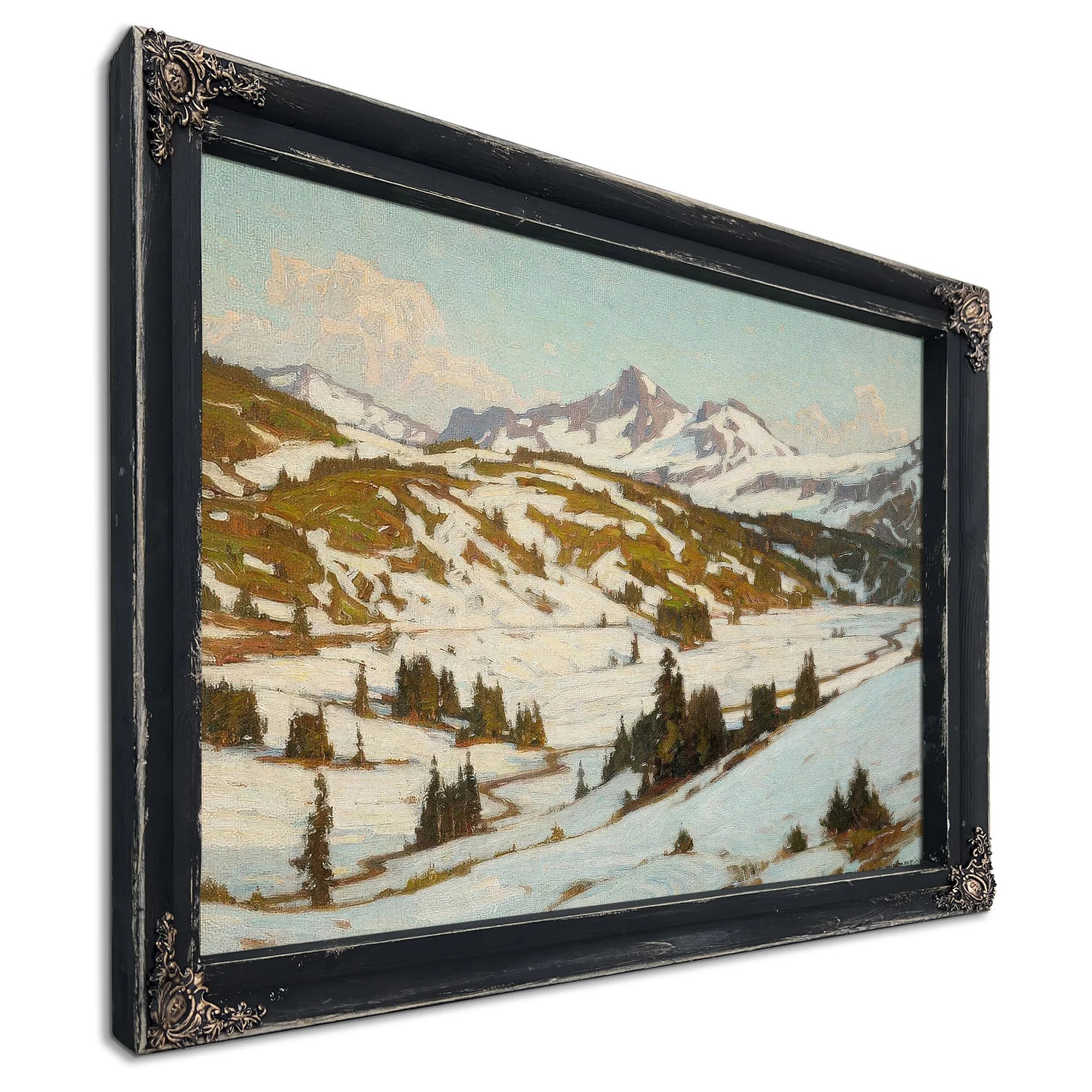 Winter Mt. Rainier Paradise Valley By William Wendt Fine Art Print
