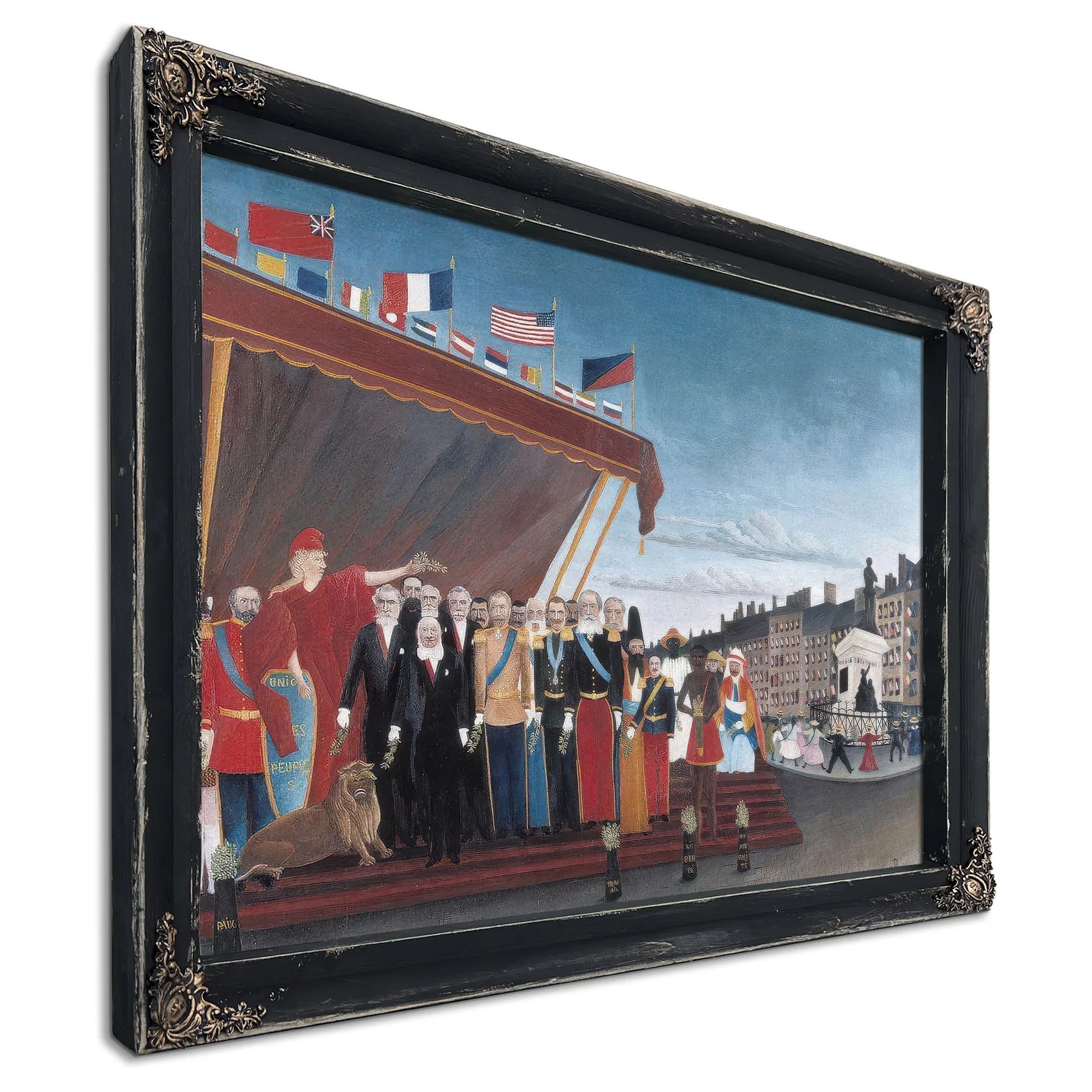 The Representatives Of Foreign Powers Coming To Greet The Republic As A Sign Of Peace By Henri Rousseau Fine Art Print