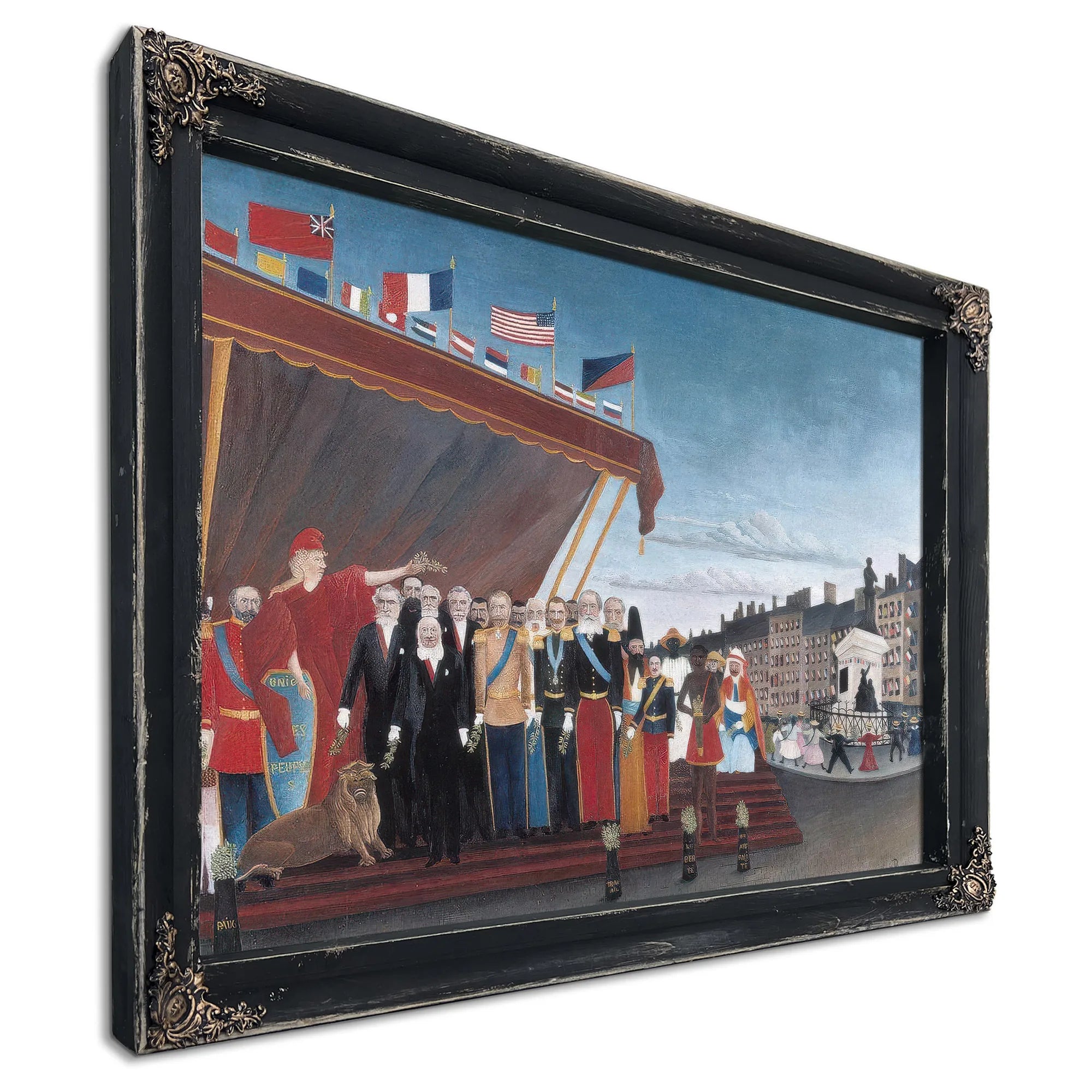 The Representatives Of Foreign Powers Coming To Greet The Republic As A Sign Of Peace By Henri Rousseau Fine Art Print