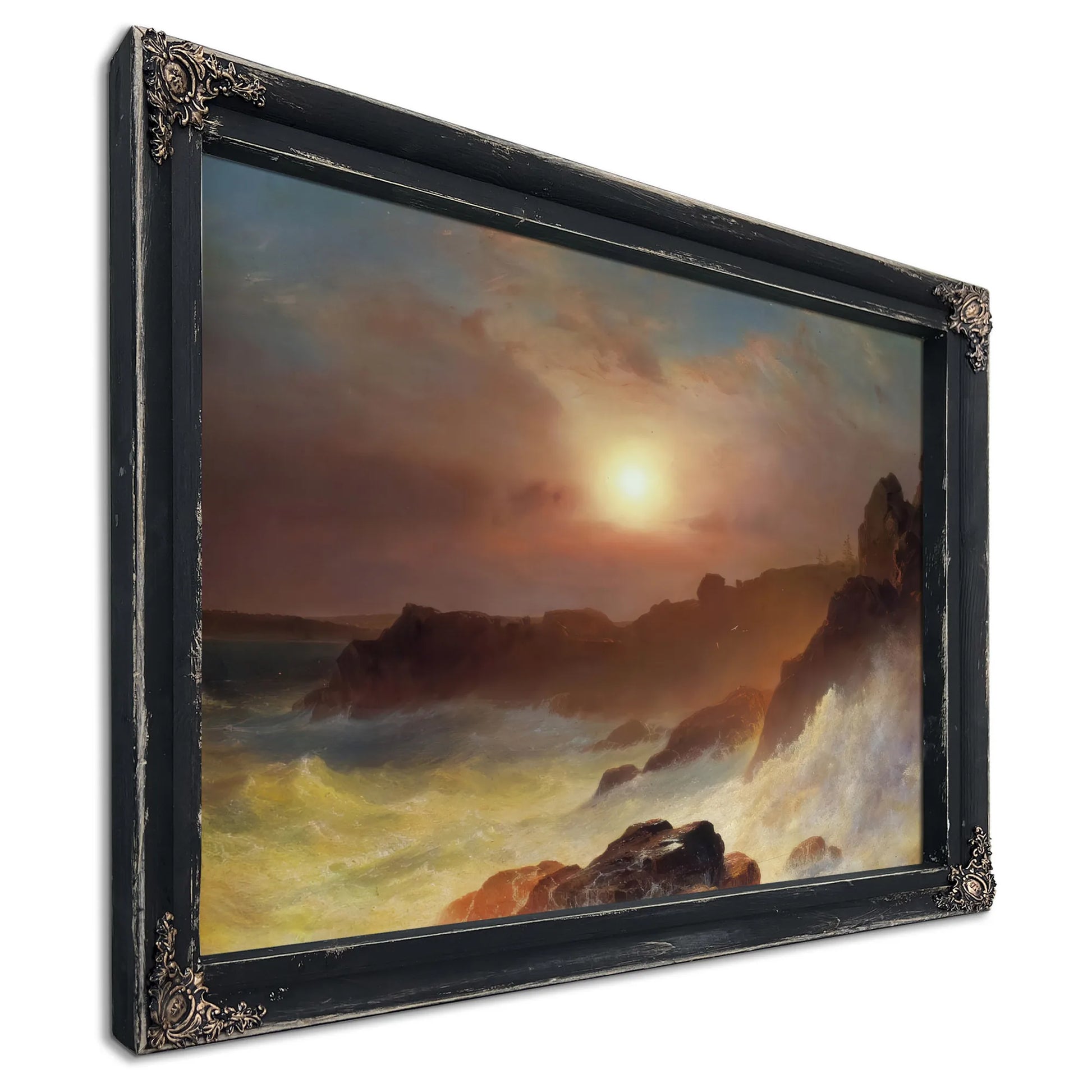 Coastal Scene Mount Desert By Frederic Edwin Church Fine Art Print