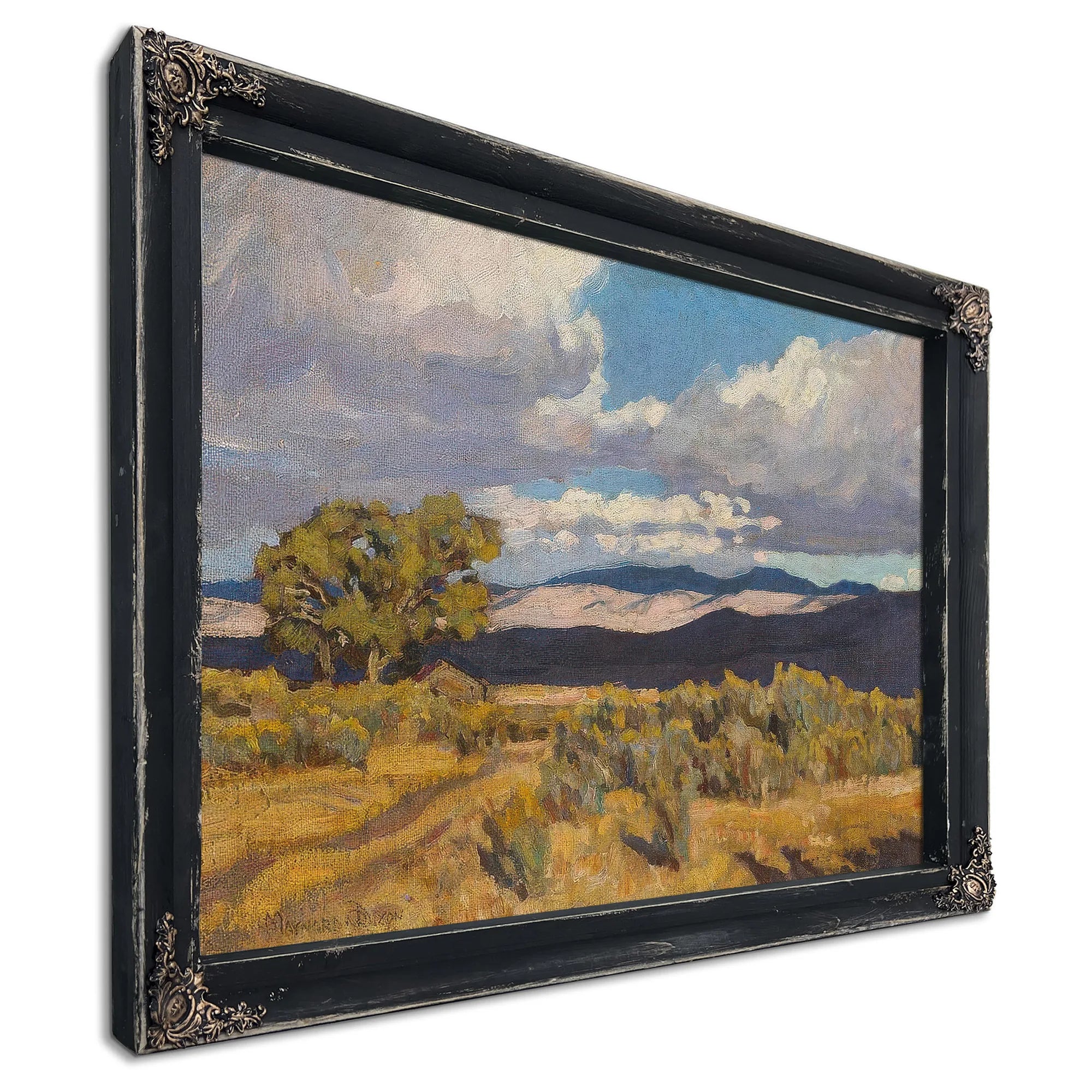 Storm Shadows On Coso Range 1919 By Maynard Dixon Fine Art Print