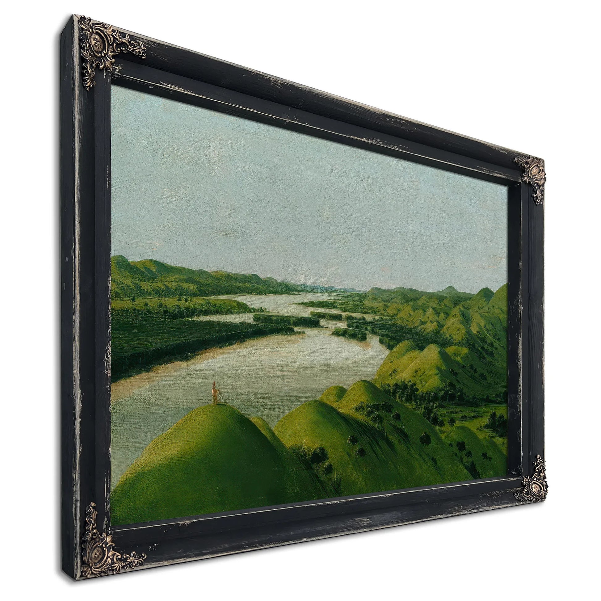 River Bluffs, 1320 Miles Above St. Louis By George Catlin Fine Art Print