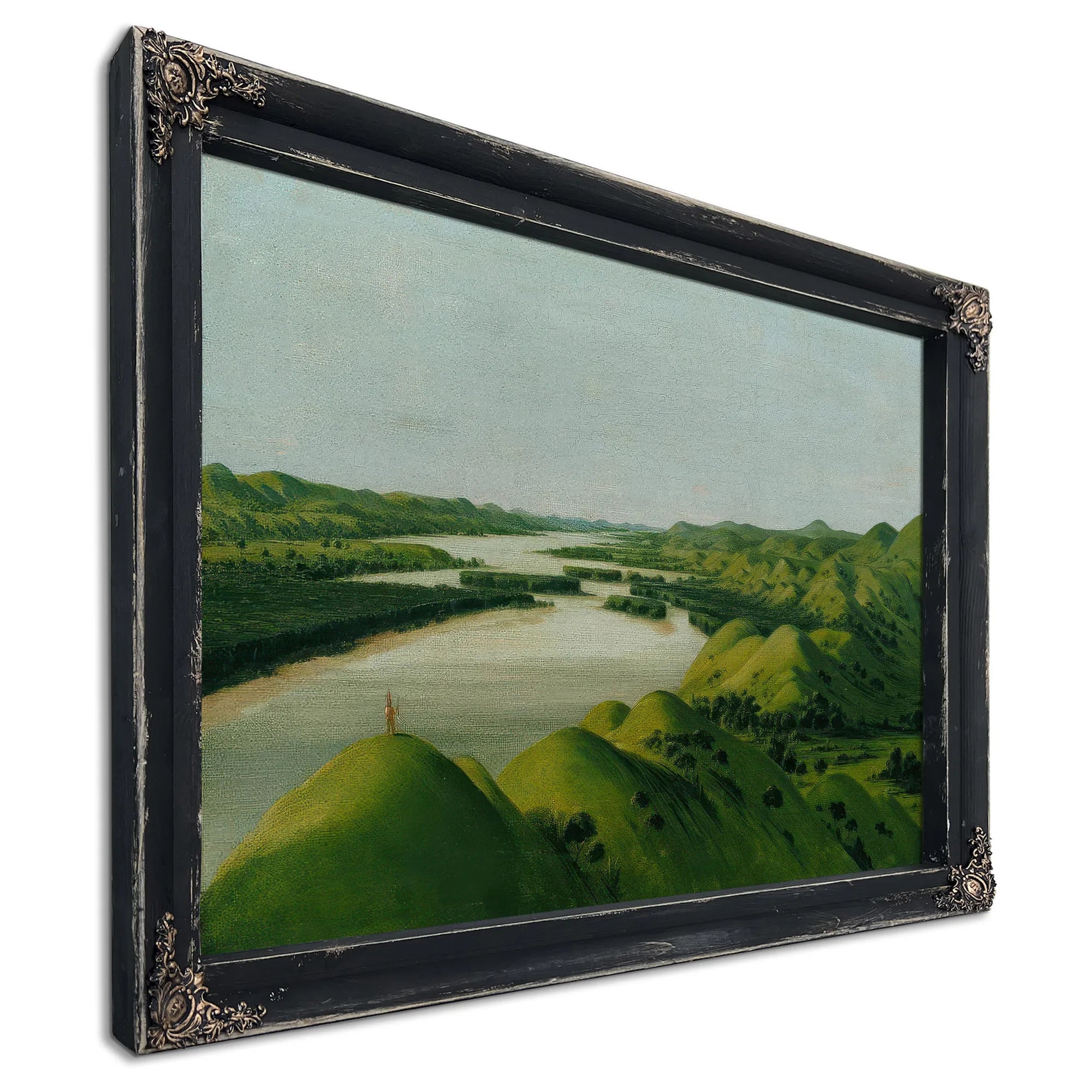 River Bluffs, 1320 Miles Above St. Louis By George Catlin Fine Art Print