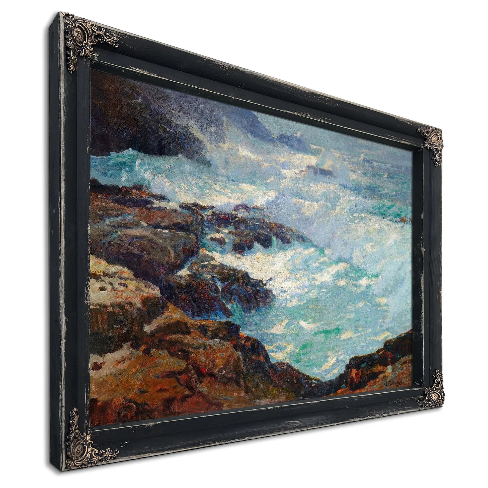 Storm Lashed Coast By William Frederick Ritschel By William Frederick Ritsche Fine Art Print