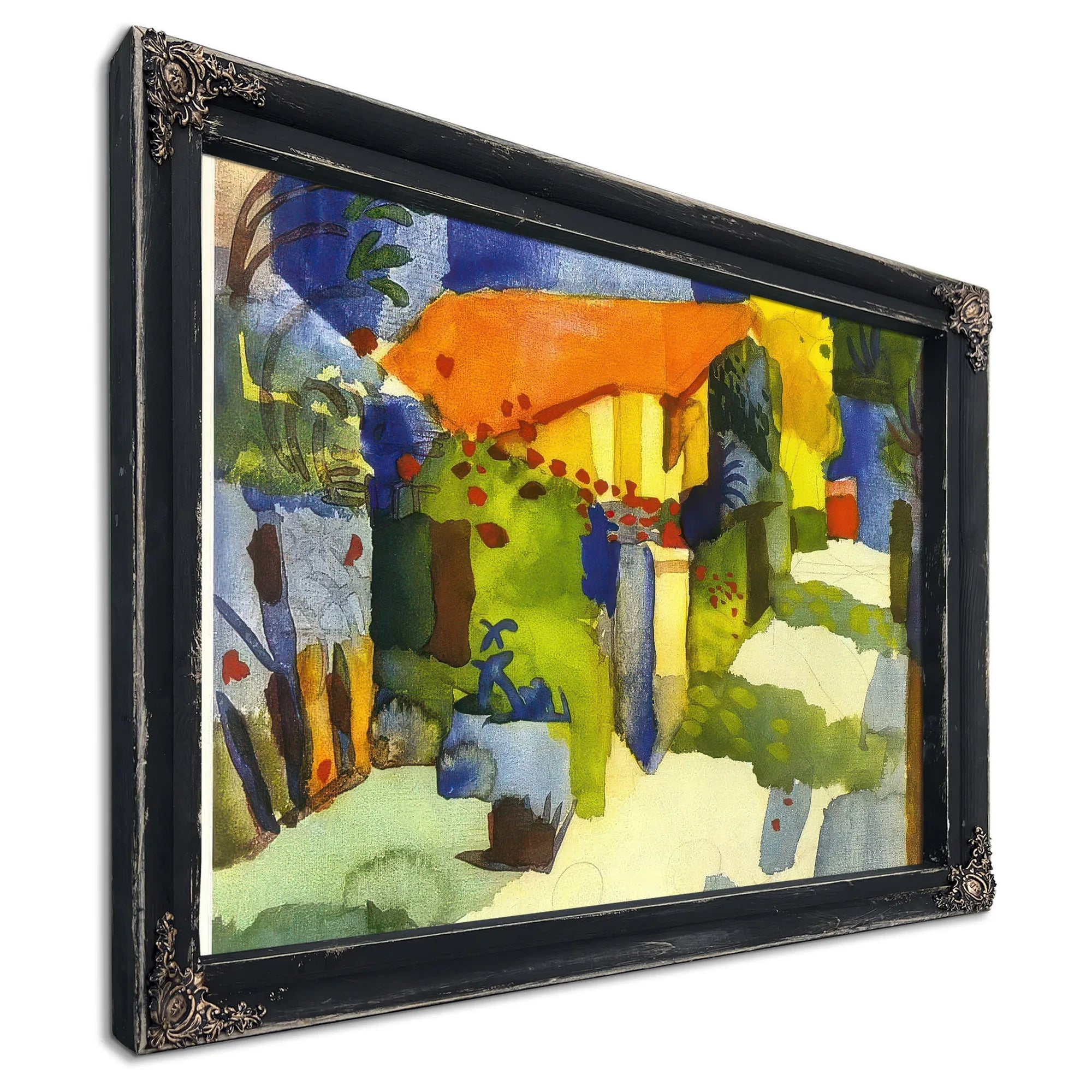 House In A Garden By August Macke Fine Art Print