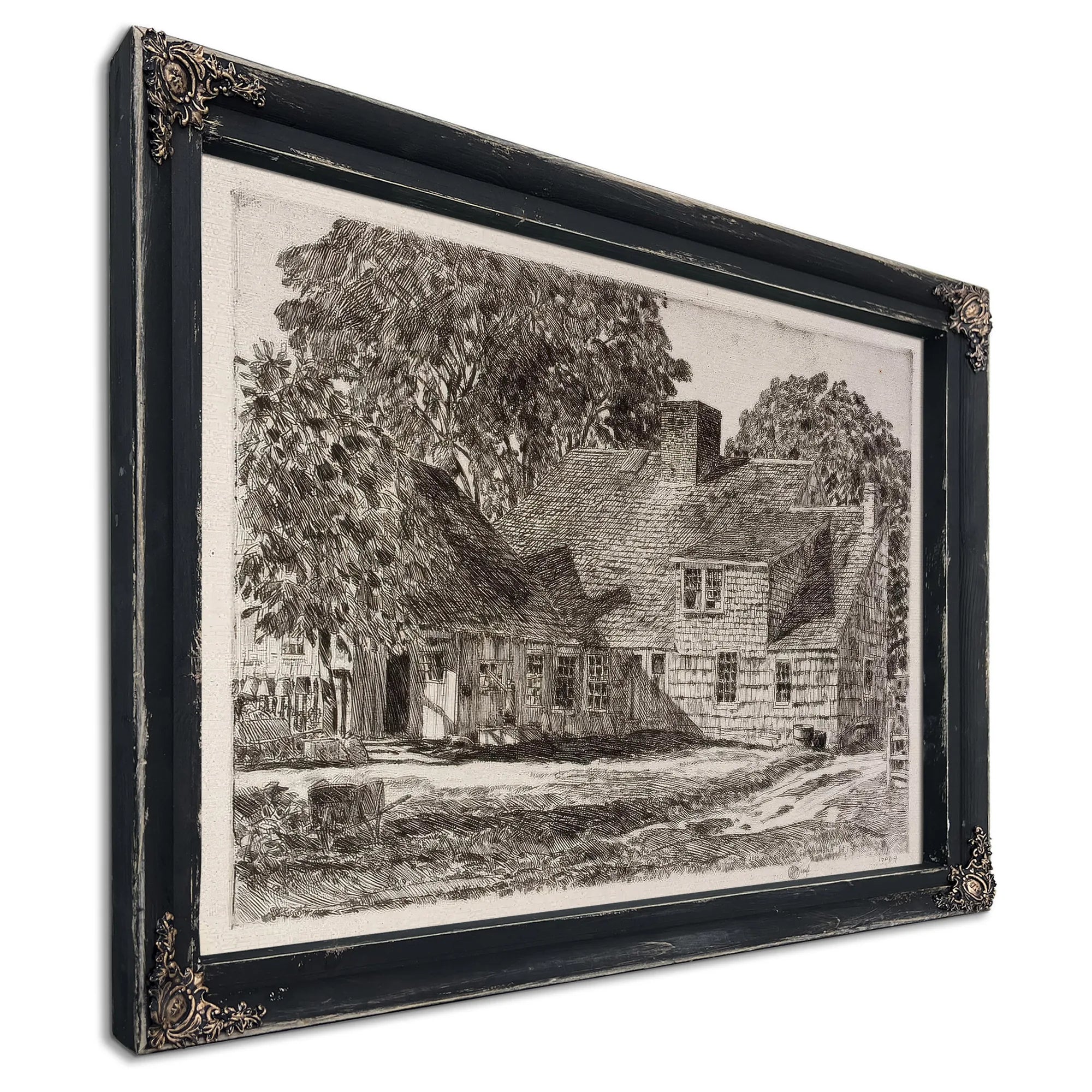 Old Dominy House By Childe Hassam Fine Art Print