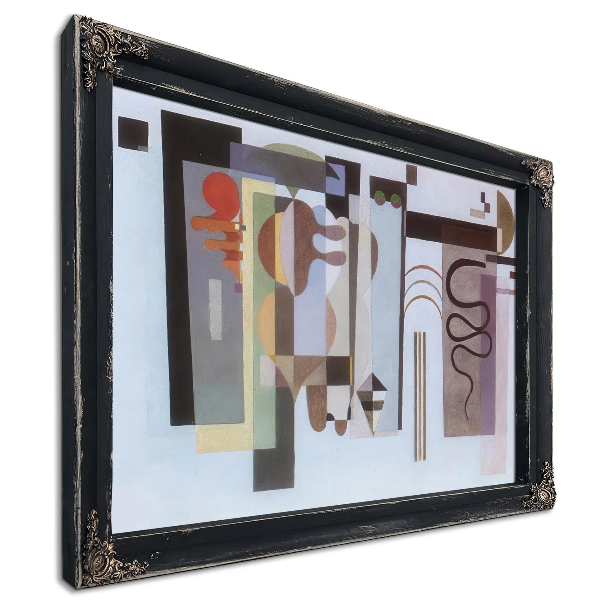 Two Green Points By Wassily Kandinsky Fine Art Print