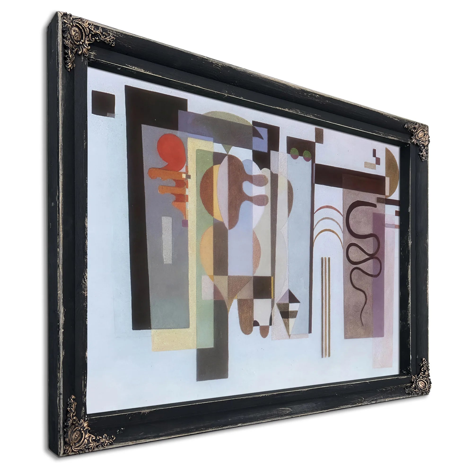 Two Green Points By Wassily Kandinsky Fine Art Print