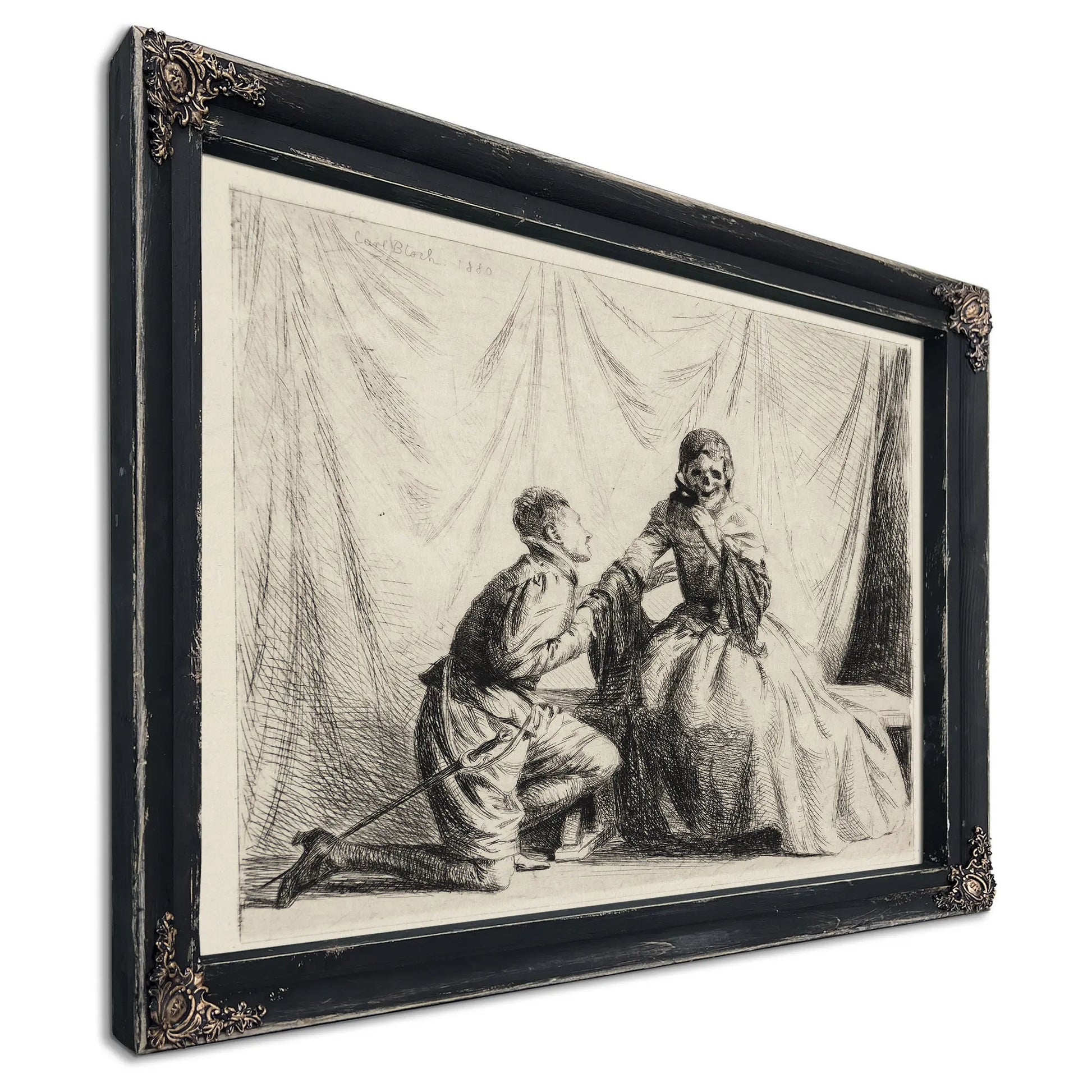The Young Man And Death 2 by Carl Bloch