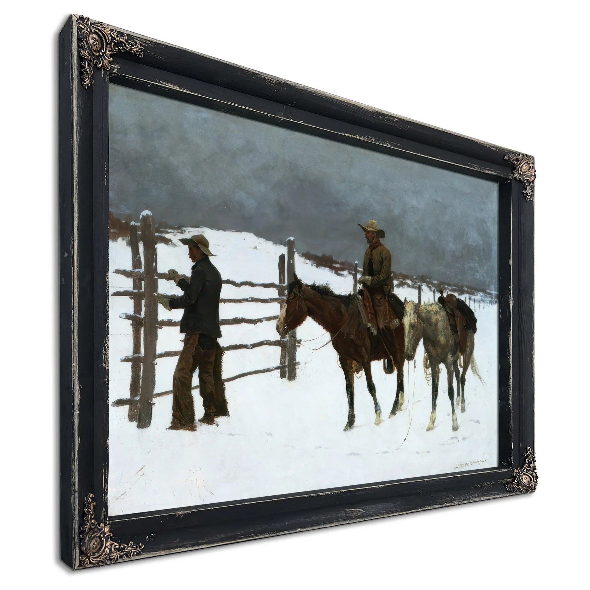 Fall Of The Cowboy  by Frederic Remington