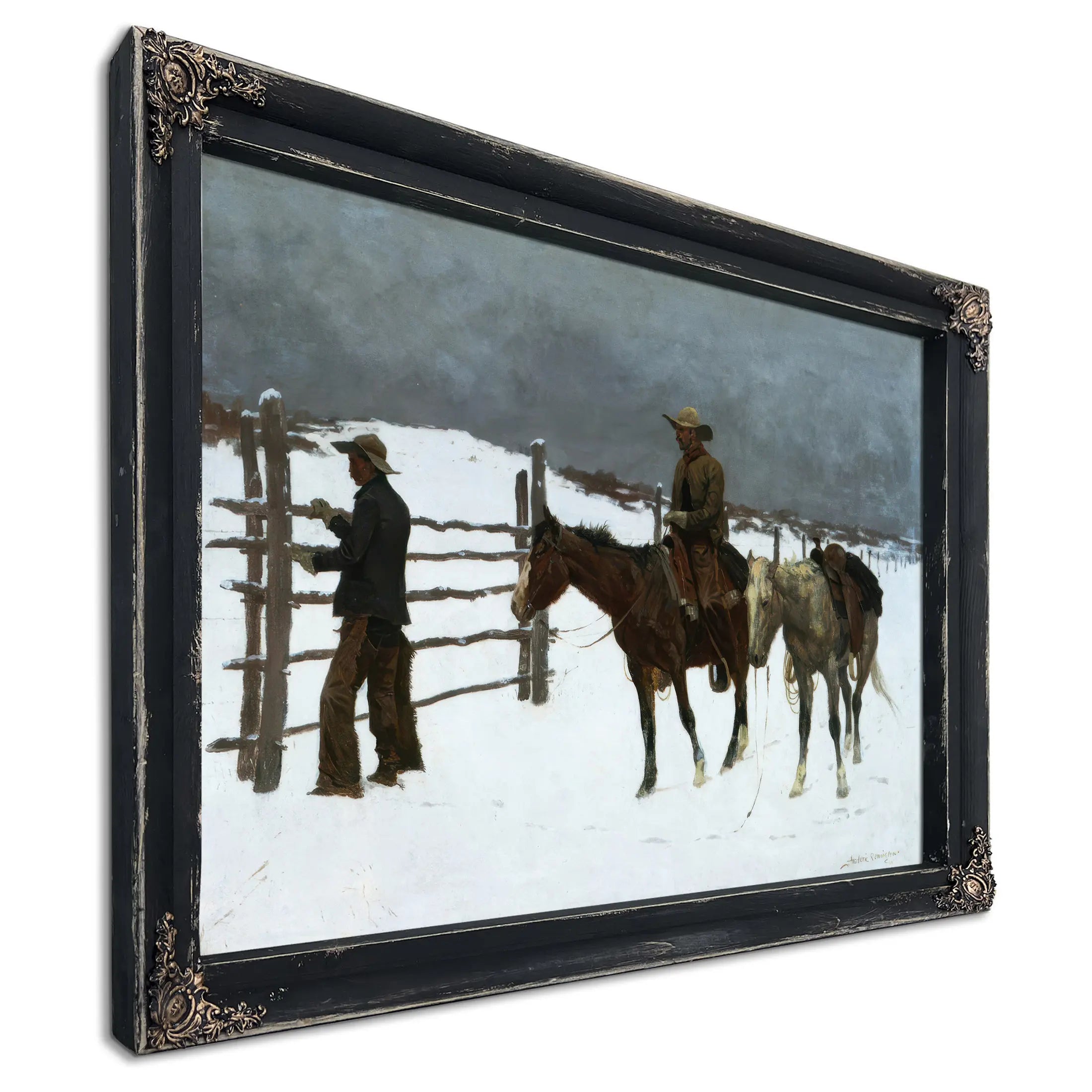 Fall Of The Cowboy  by Frederic Remington