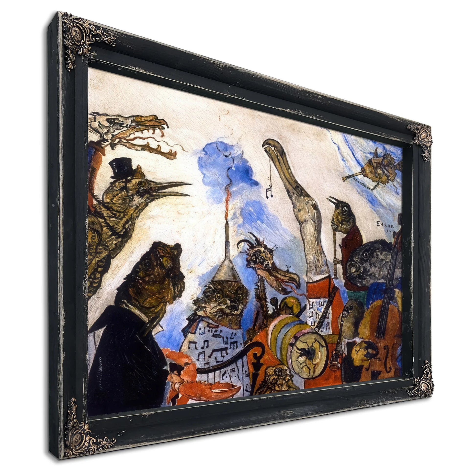 The Frightful Musicians By James Ensor Fine Art Print