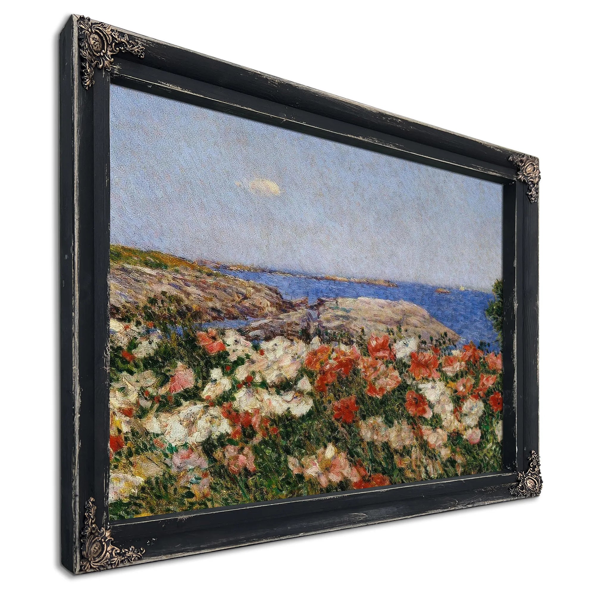 Poppies On The Isle Of Shoals By Childe Hassam Fine Art Print