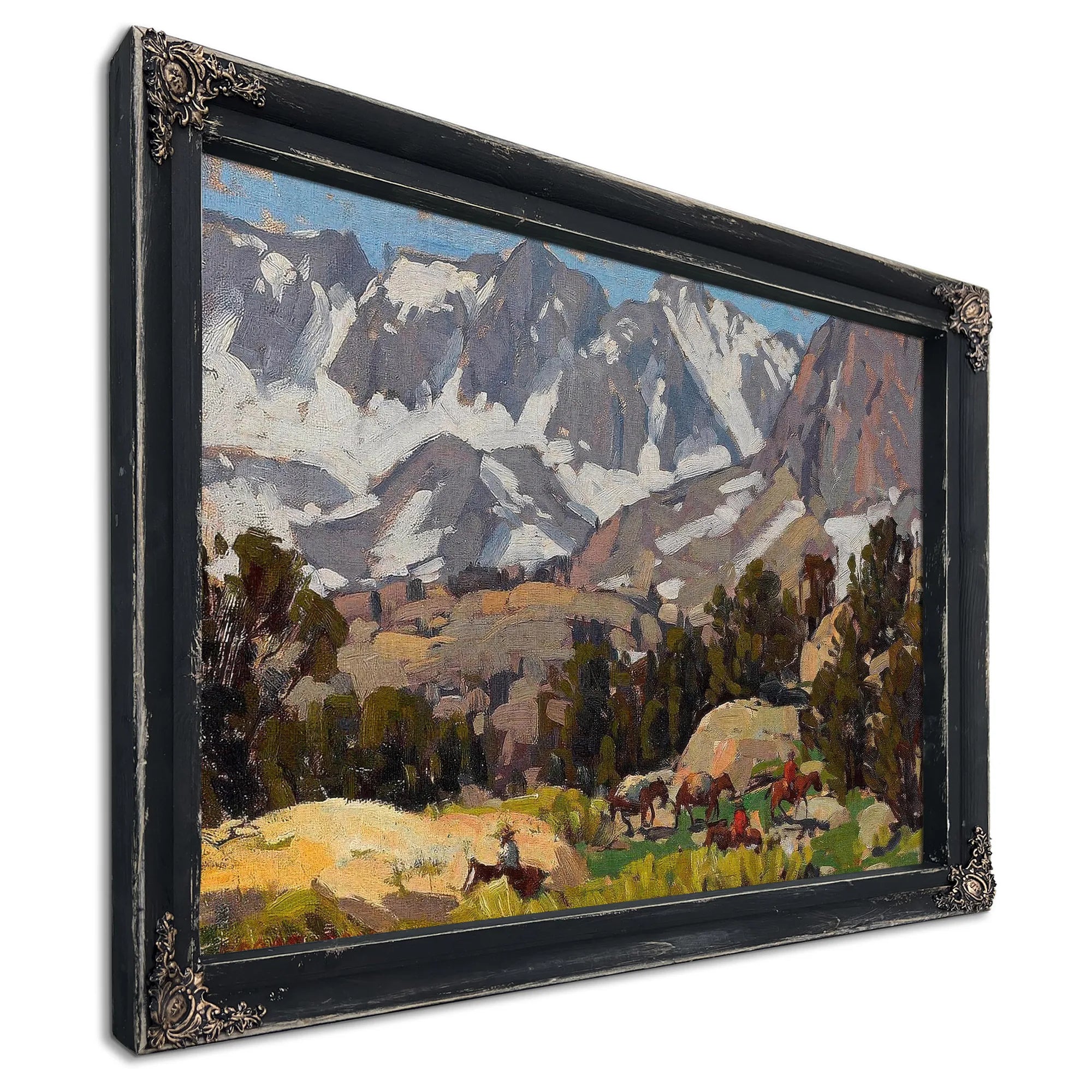 Sierra With Packers By Edgar Payne Fine Art Print