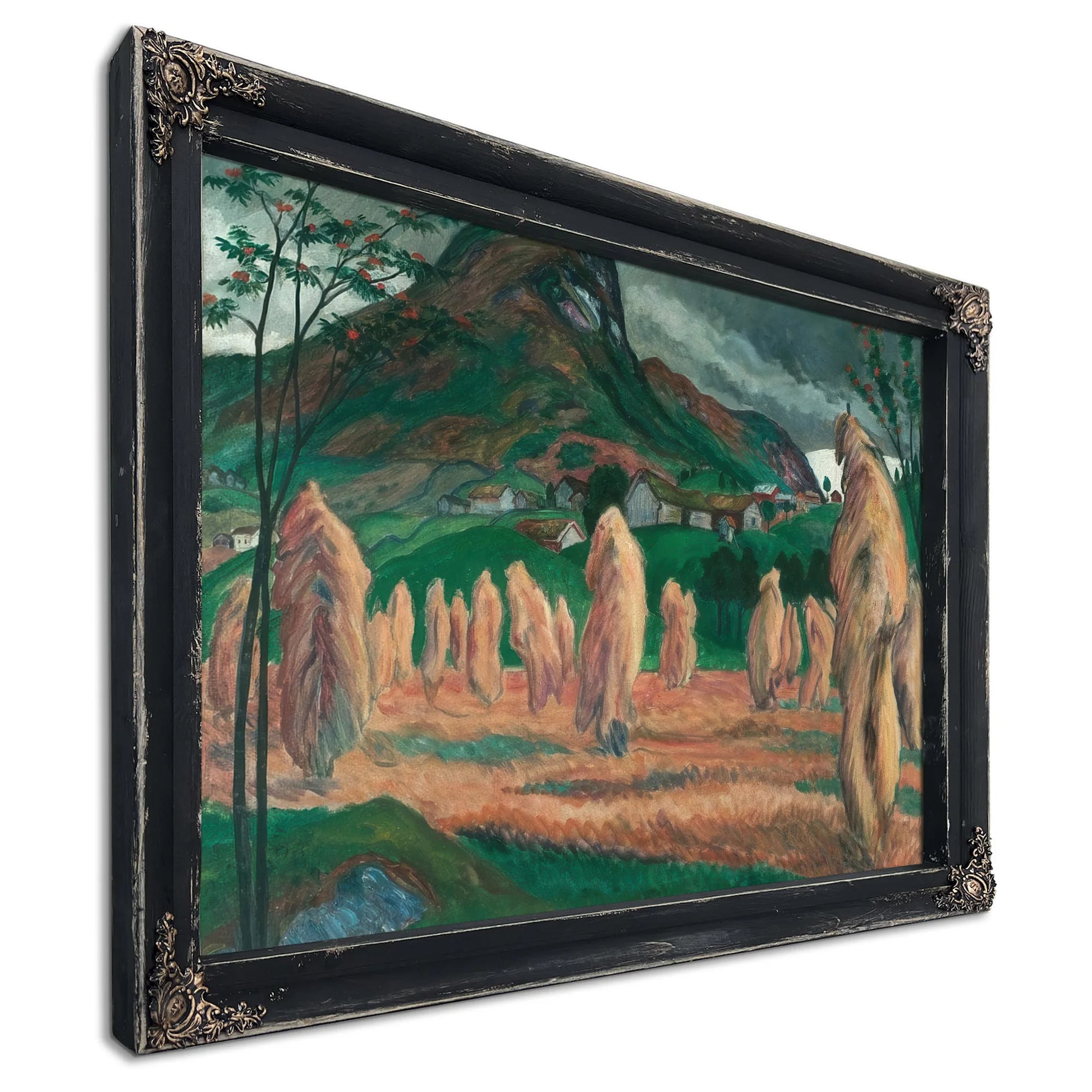 Corn Stooks By Nicolai Astrup Fine Art Print