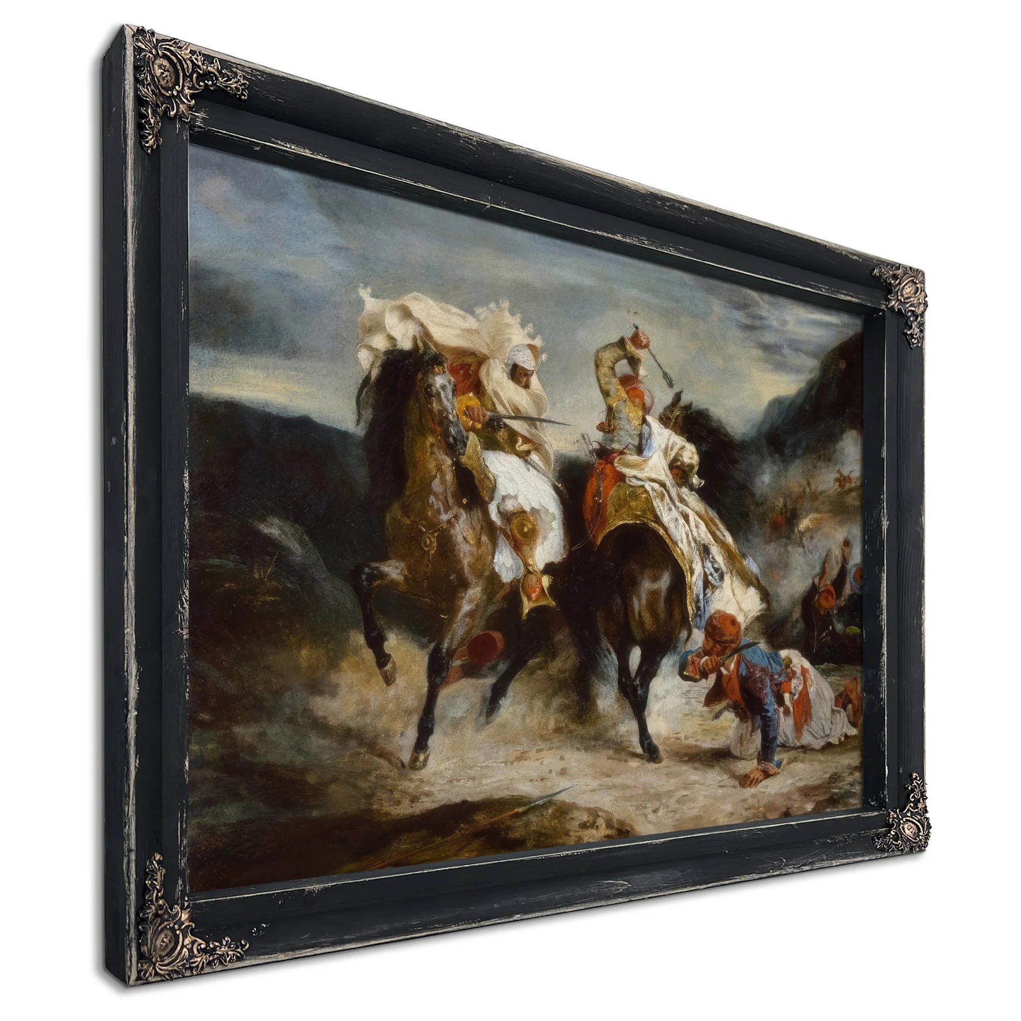The Combat Of The Giaour And Hassan By Eugene Delacroix Fine Art Print