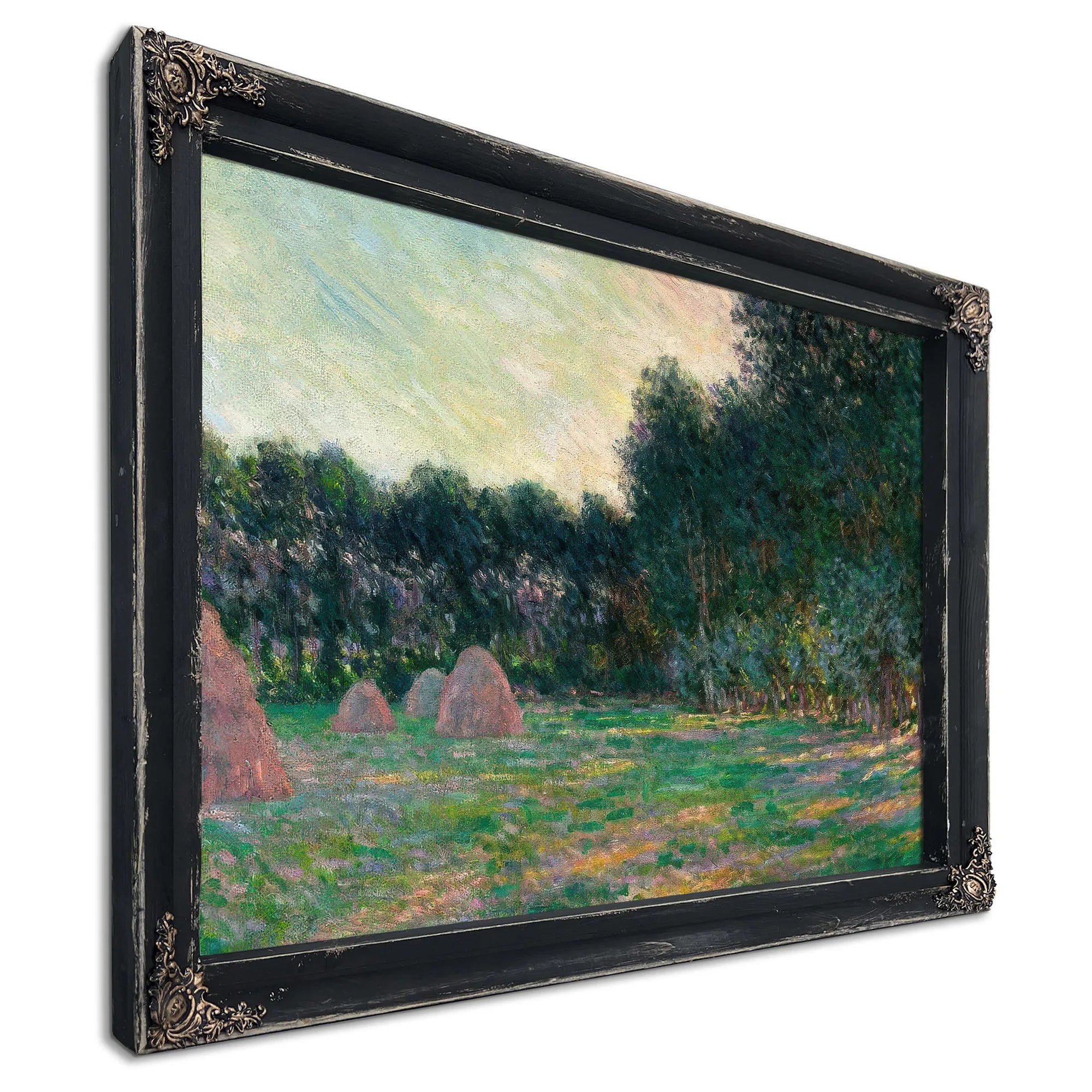 Meadow With Haystacks Near Giverny By Claude Monet Fine Art Print