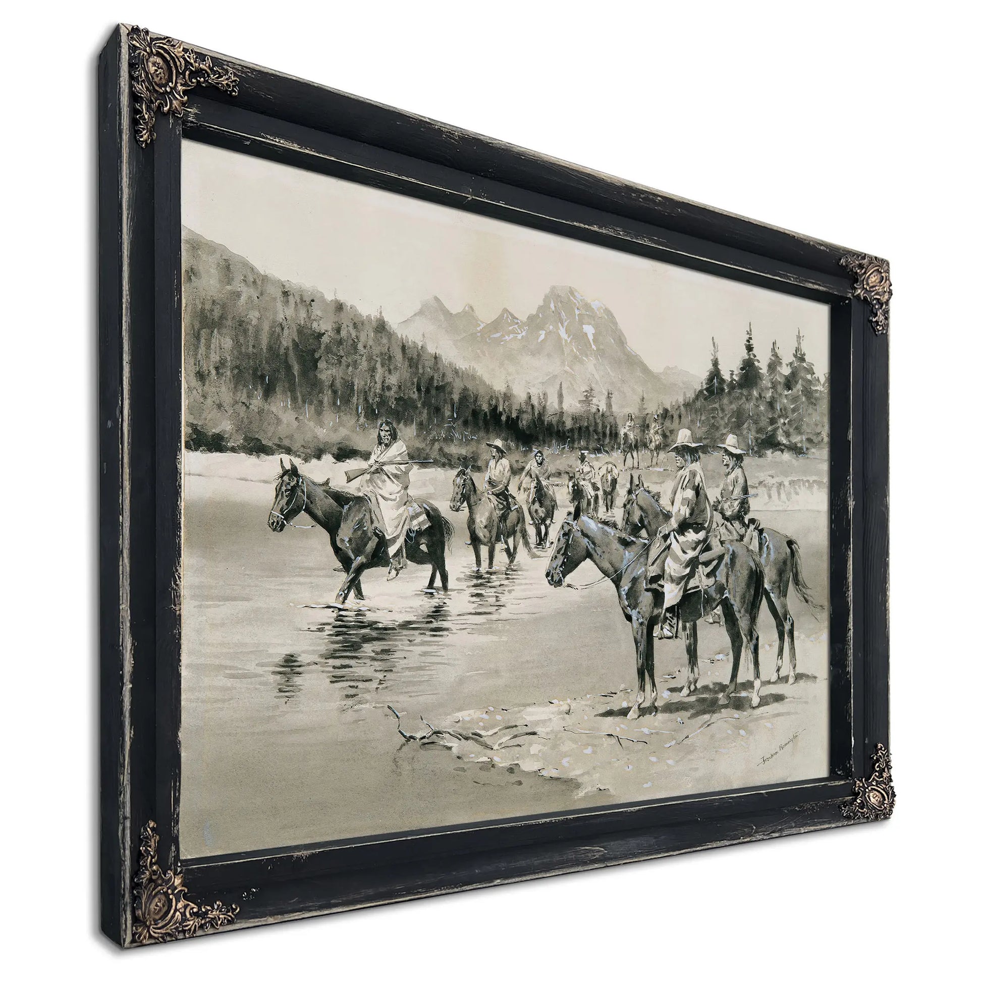 Recent Uprising Among The Bannock Indians A Hunting Party by Frederic Remington
