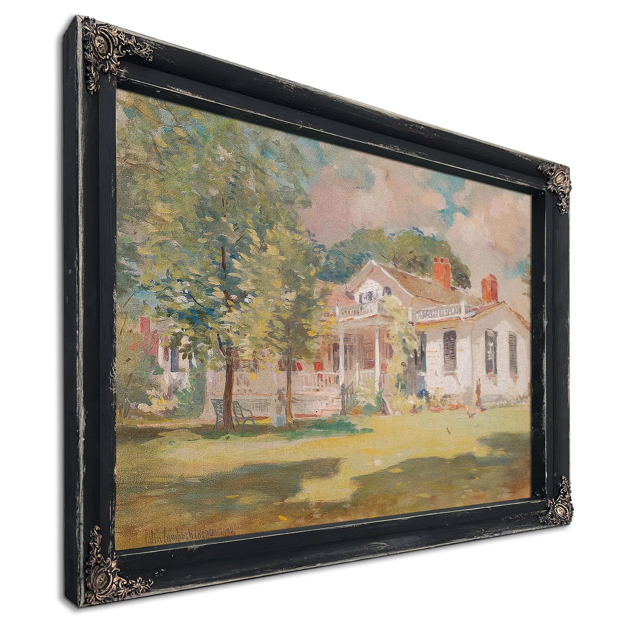 Our Summer Cottage (Fletcher Steele By Colin Campbell Cooper Fine Art Print