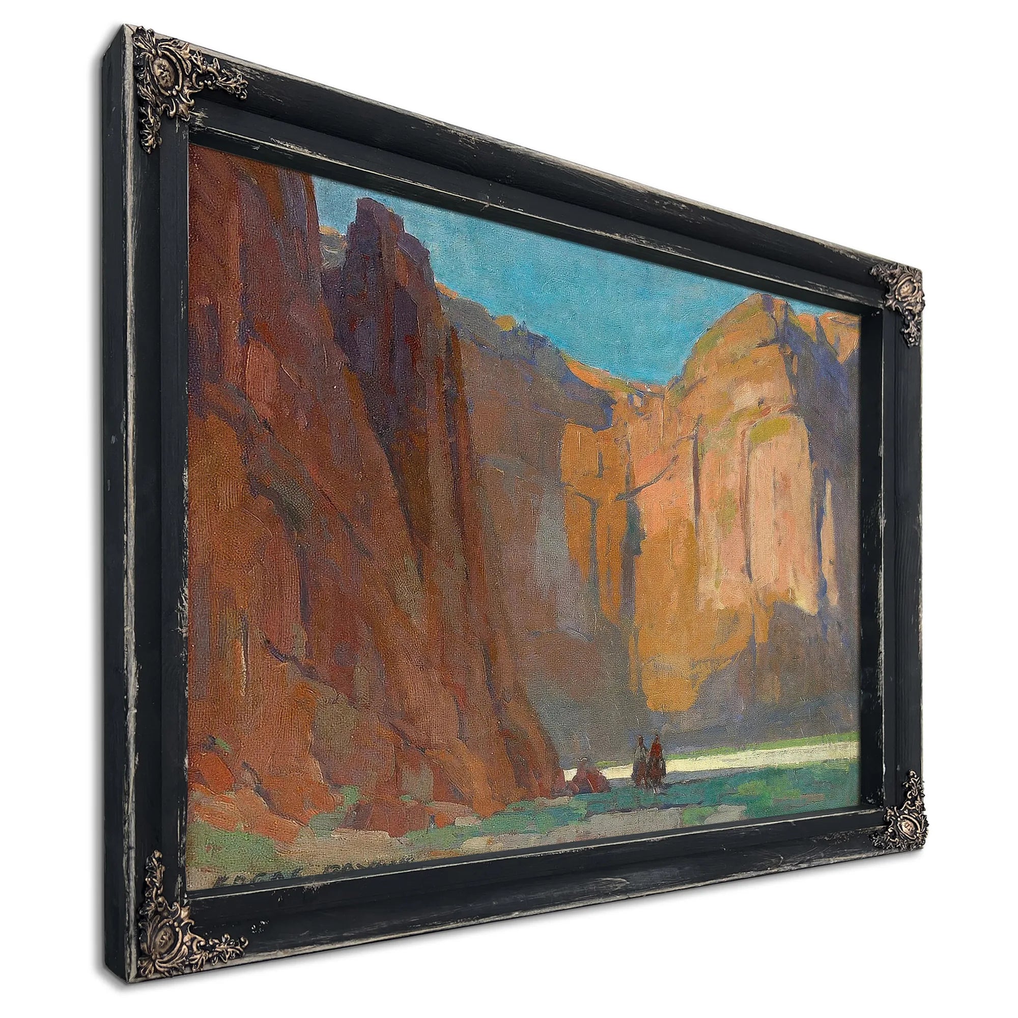 Navajos, Canyon De Chelly By Edgar Payne Fine Art Print
