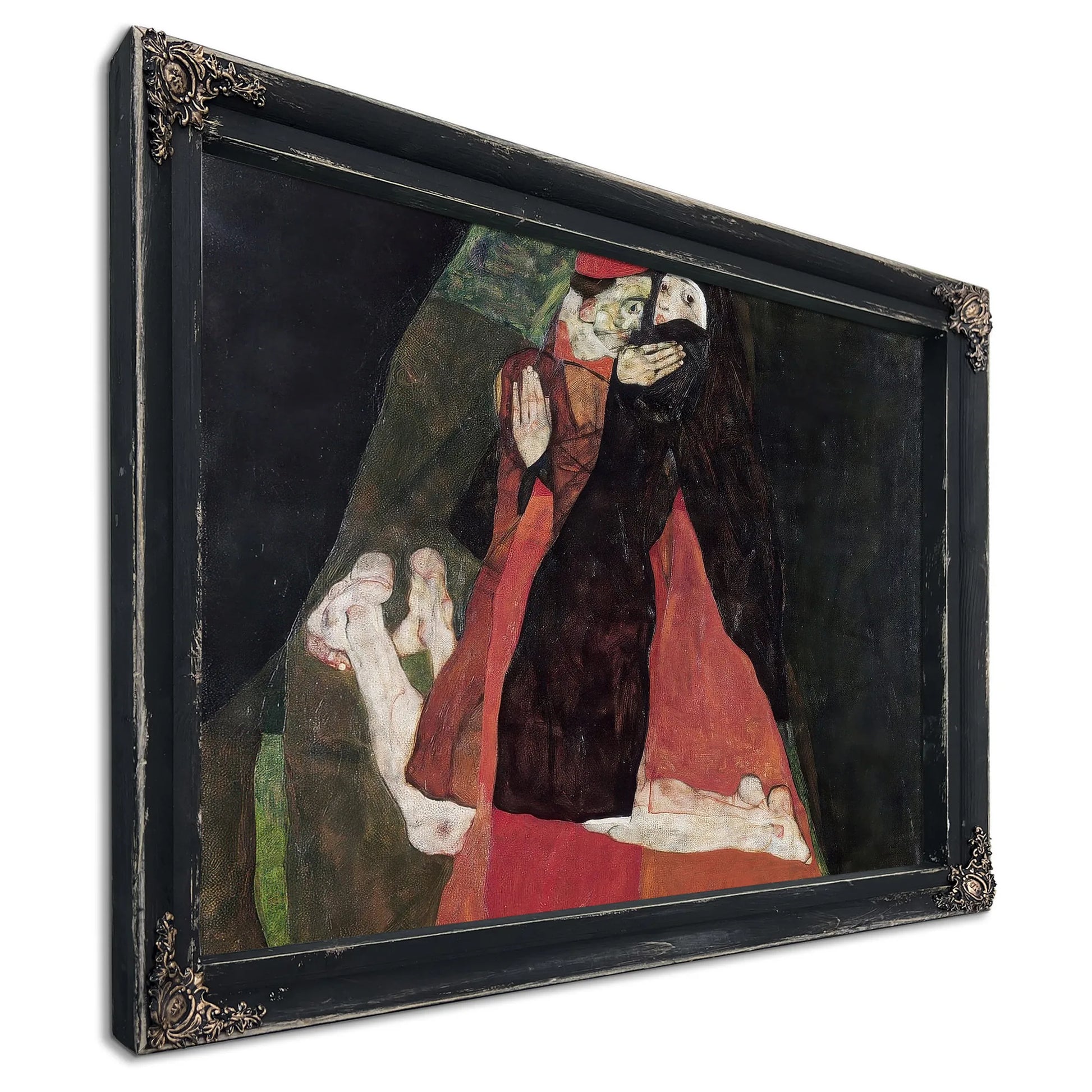 Cardinal And Nun (Tenderness) By Egon Schiele Fine Art Print