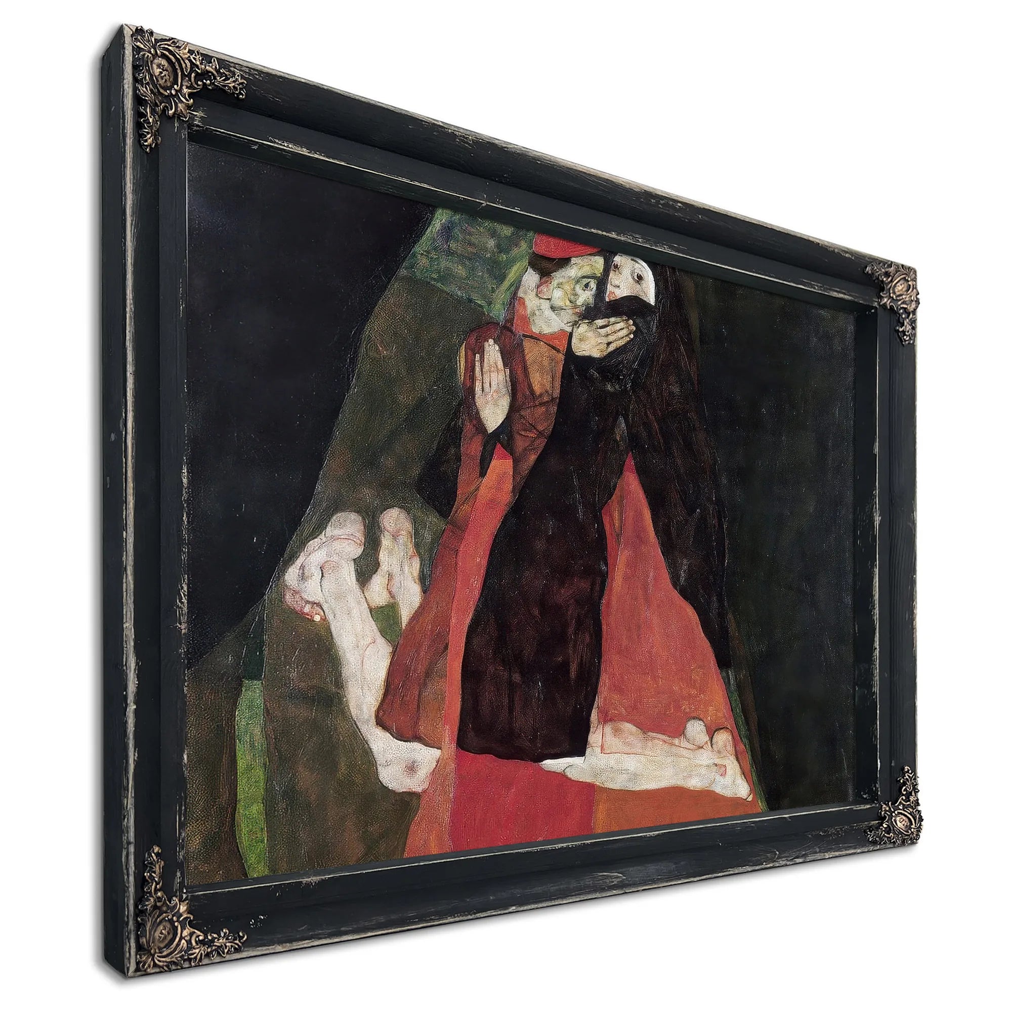 Cardinal And Nun (Tenderness) By Egon Schiele Fine Art Print