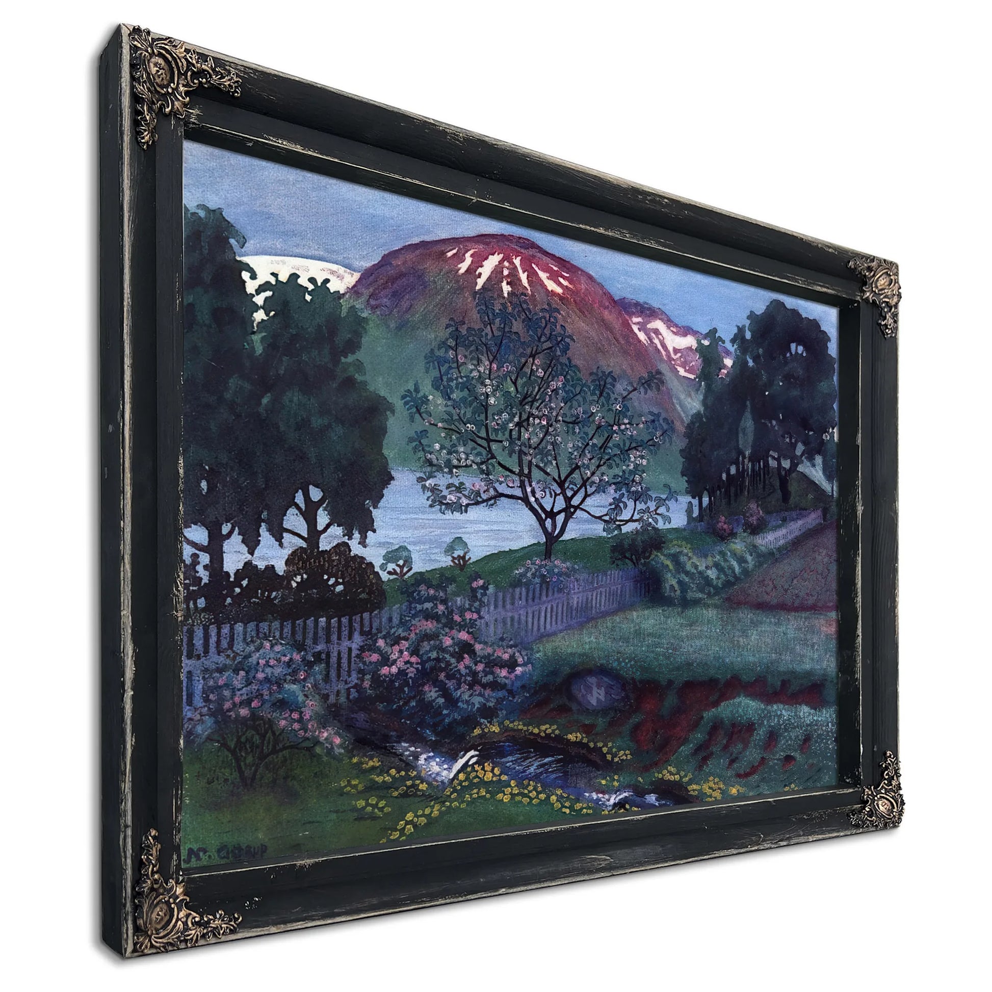 A Night In June In The Garden By Nicolai Astrup Fine Art Print
