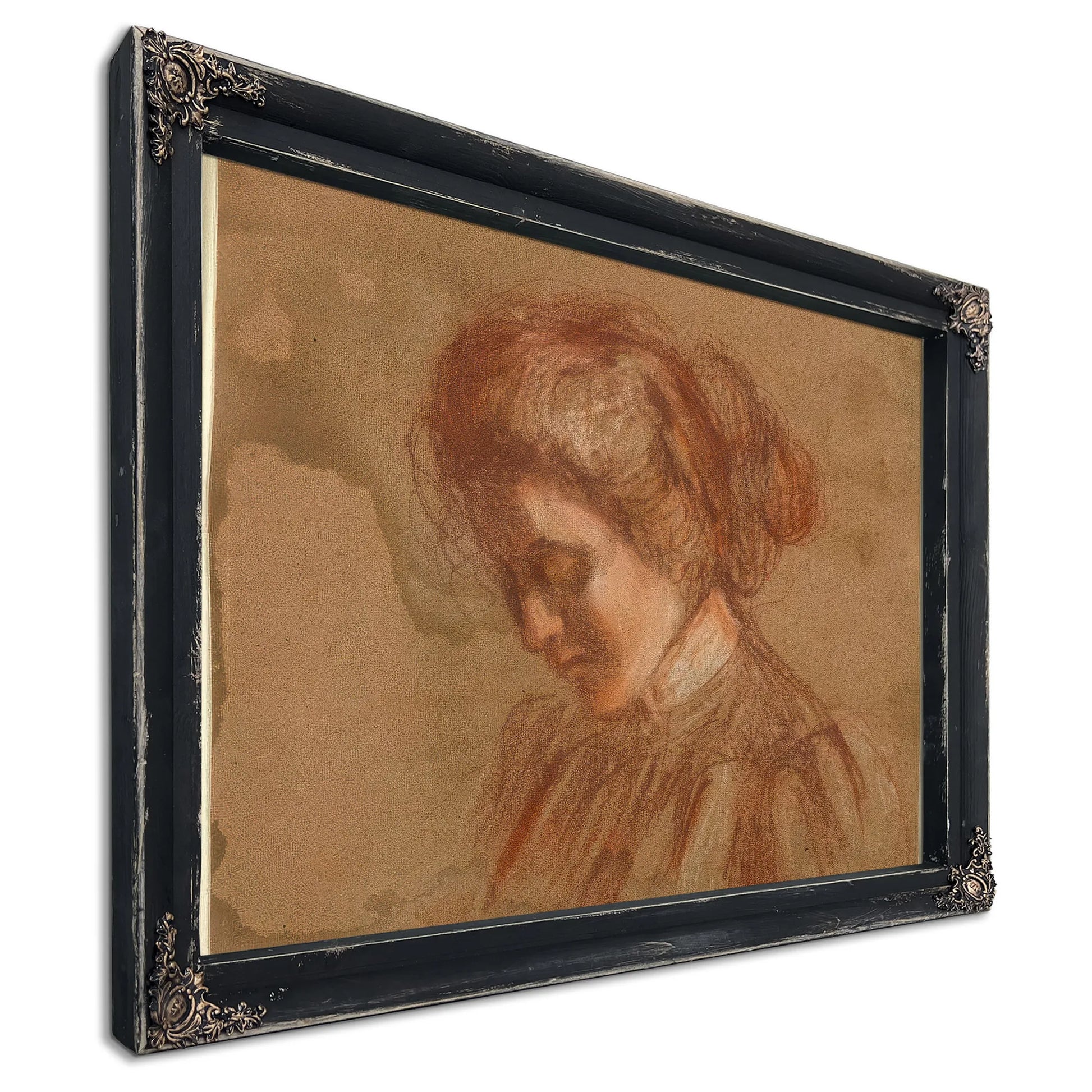Red Crayon Study By Alice Pike Barney Fine Art Print