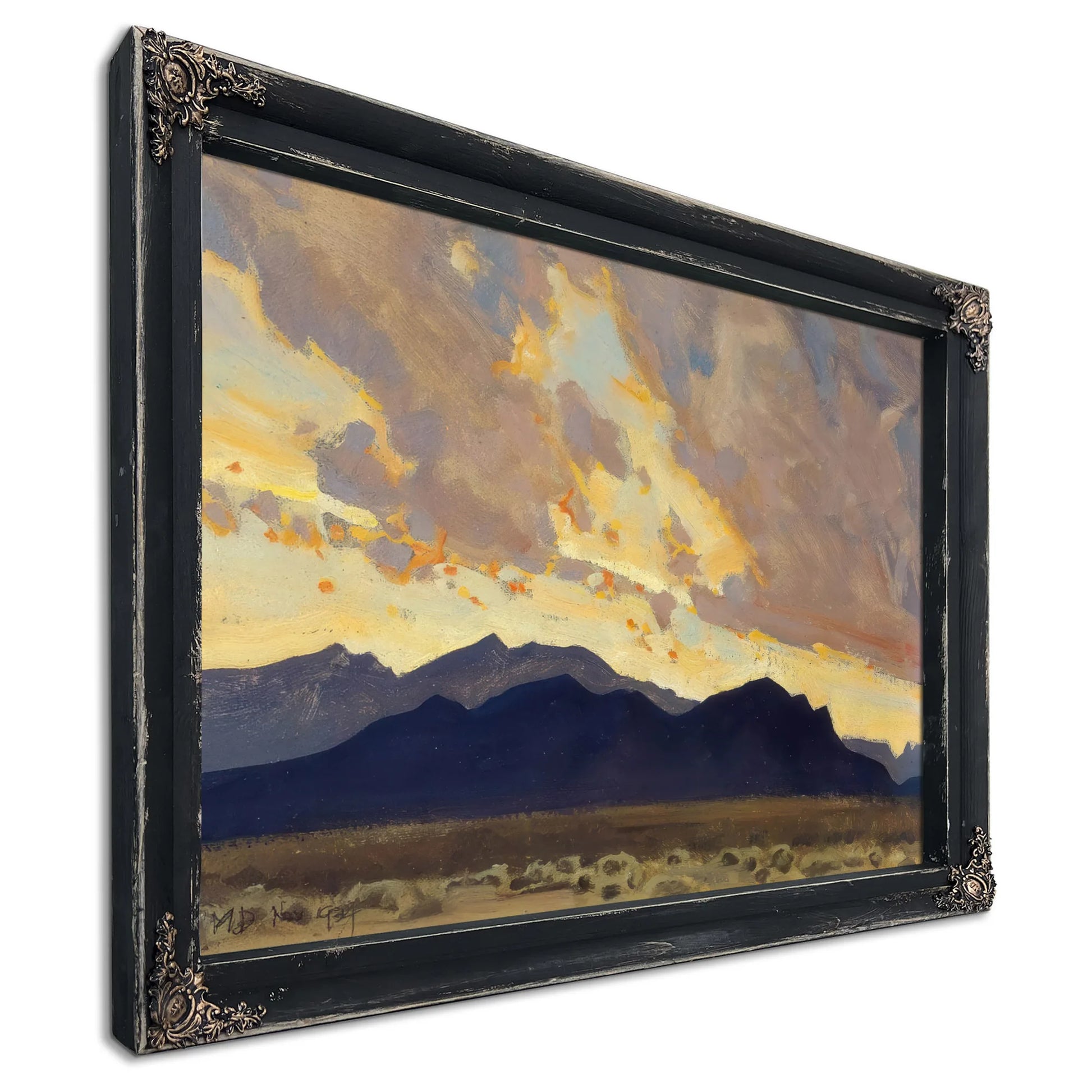 Mountains And Rainstorm By Maynard Dixon Fine Art Print