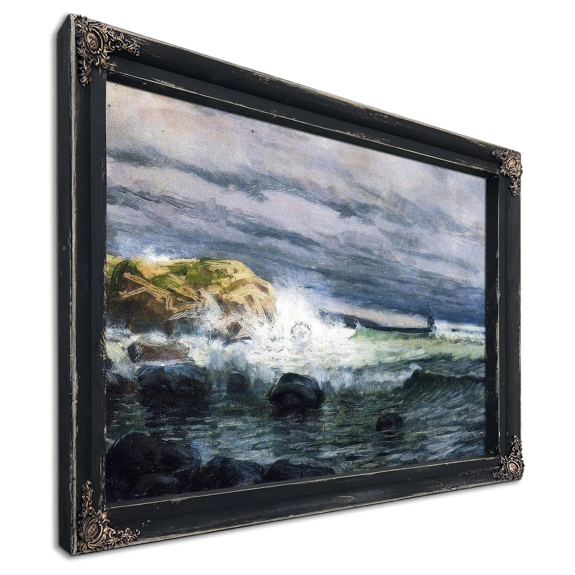Seascape Jetty1 By Henry Ossawa Tanner Fine Art Print