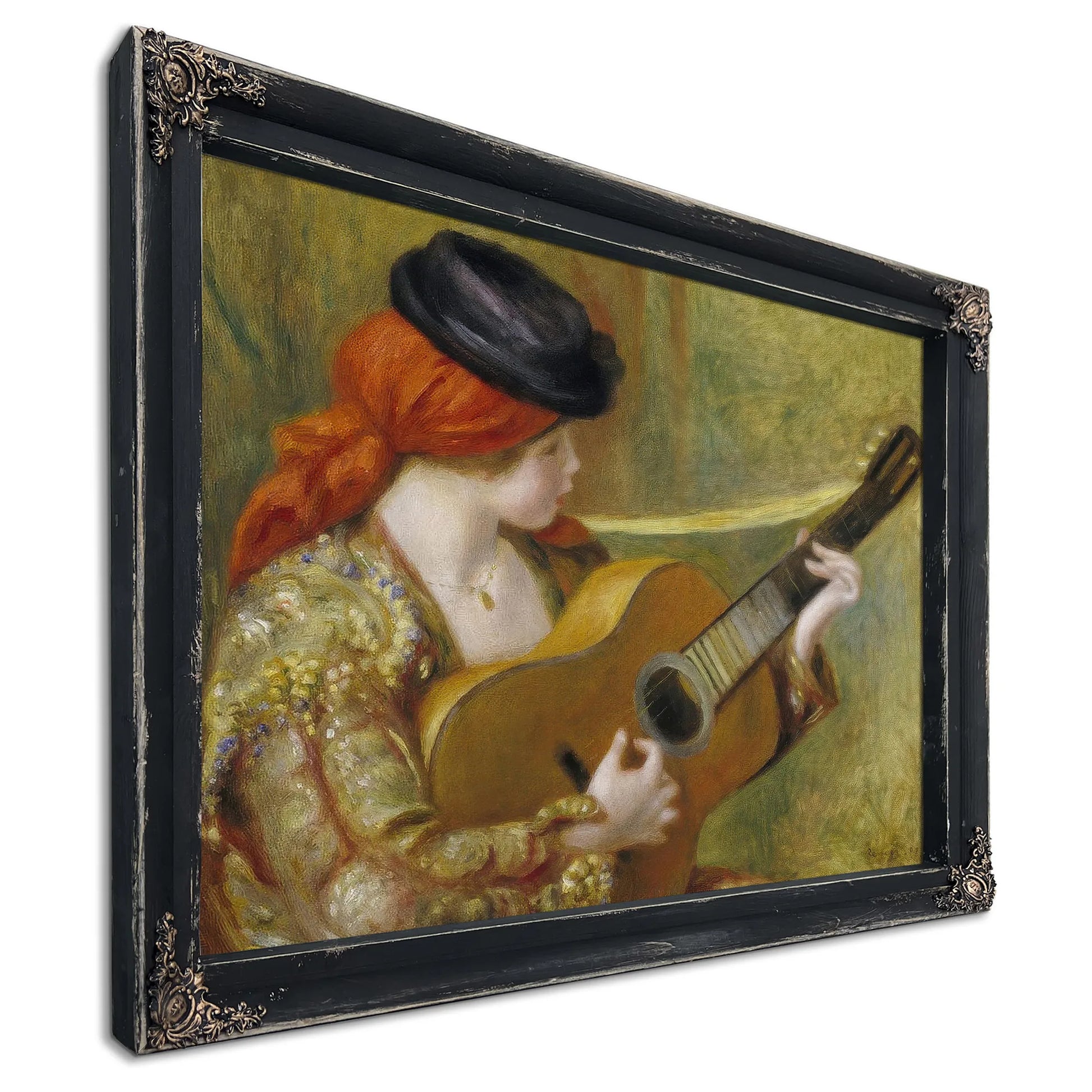 Young Spanish Woman With A Guitar (Jeune Espagnole Jouant De La Guitare) By Pierre Auguste Renoir Fine Art Print