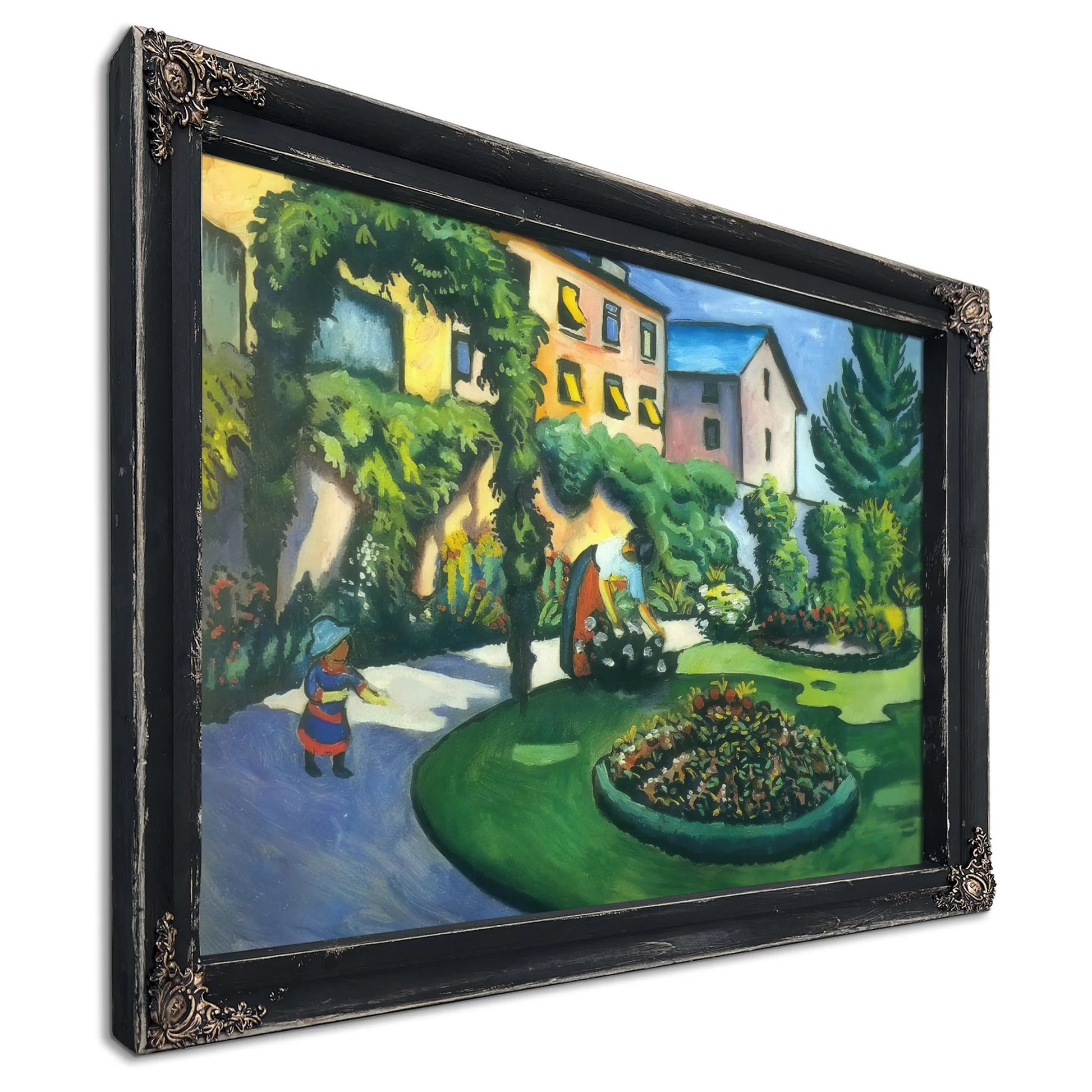 The Mackes Garden In Bonn By August Macke Fine Art Print