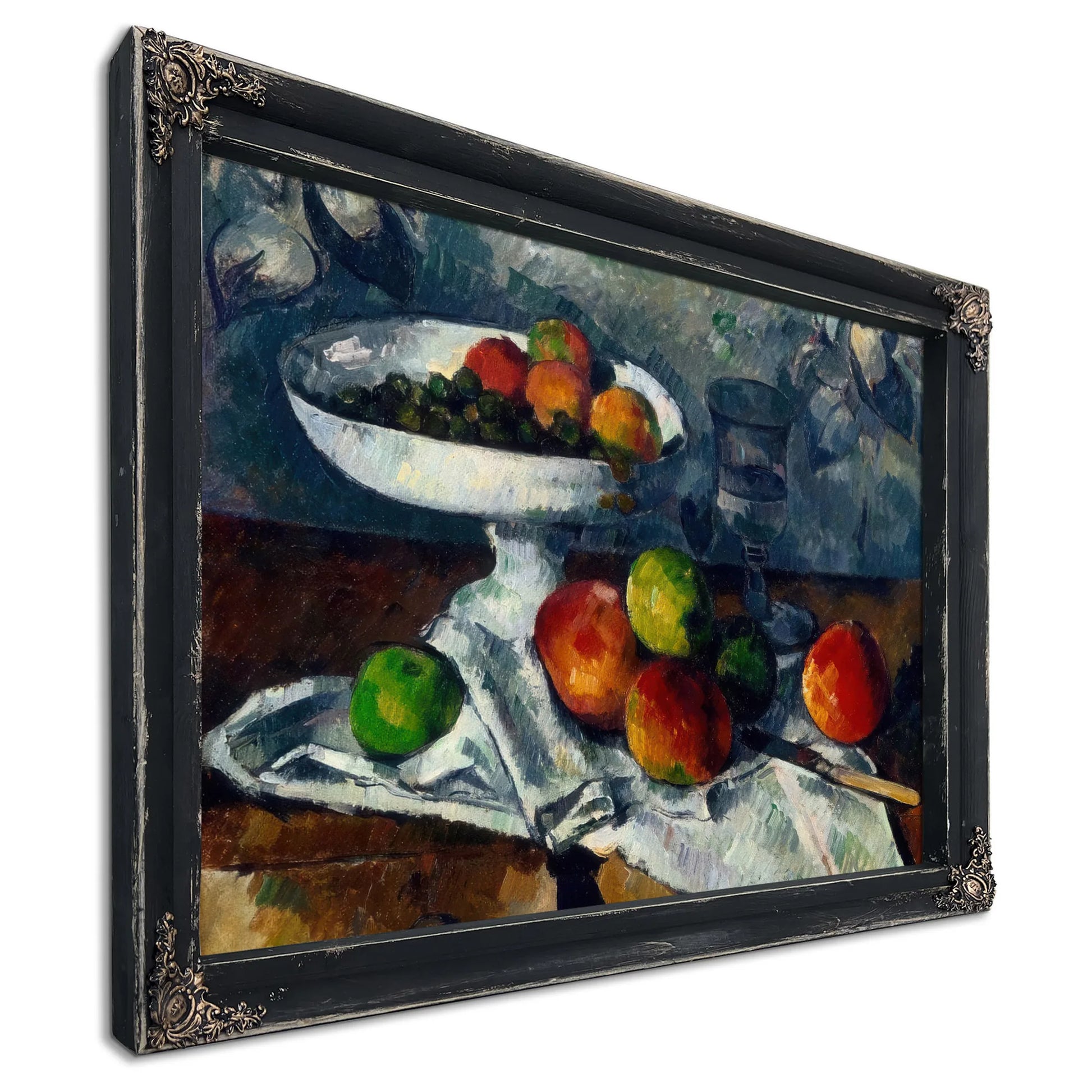 Still Life With Fruit Dish By Paul Cezanne Fine Art Print