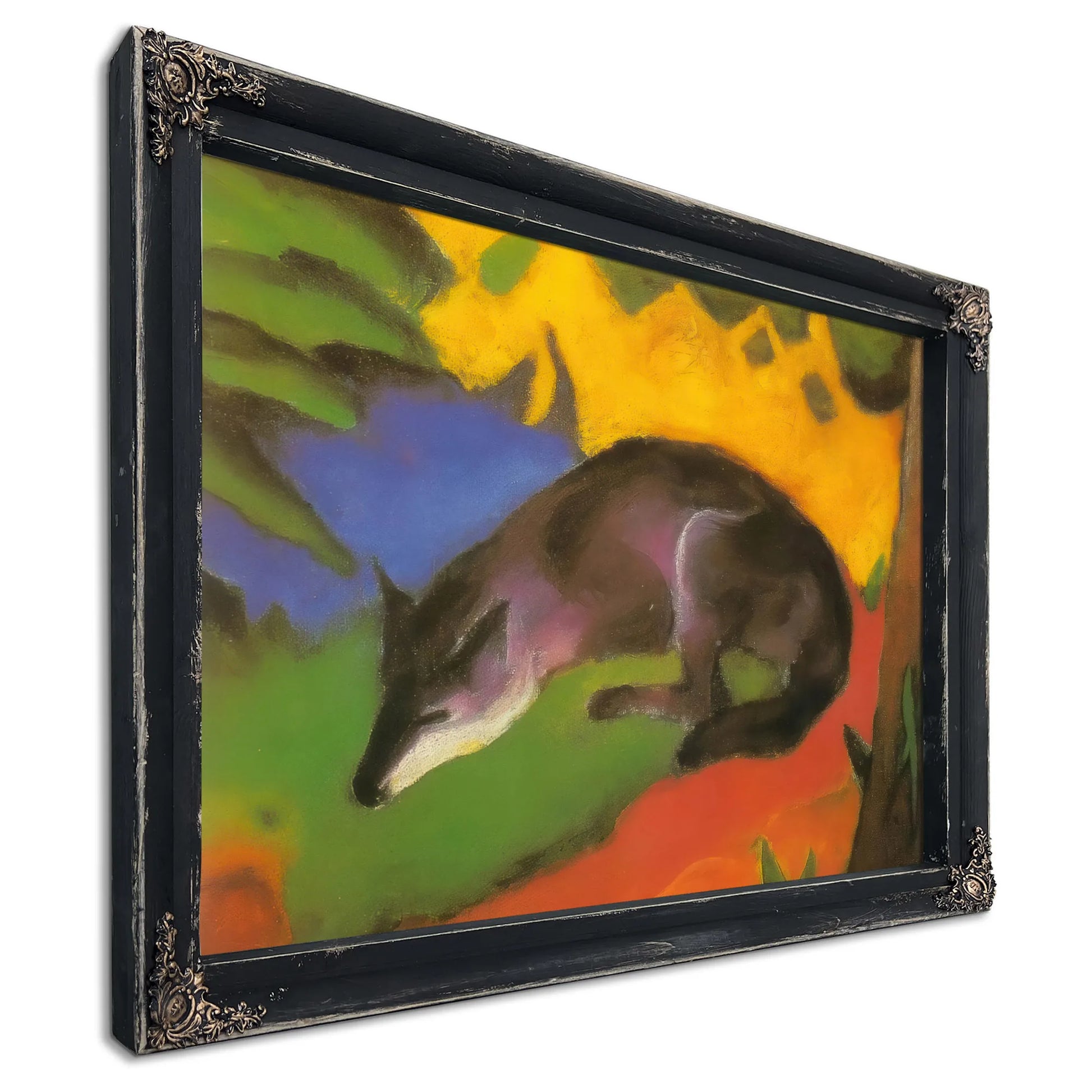 Blue Black Fox By Franz Marc Fine Art Print