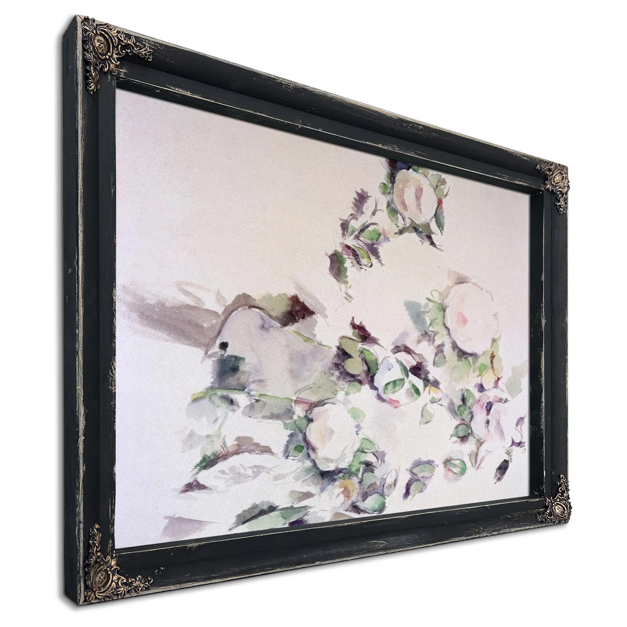 Roses By Paul Cezanne Fine Art Print